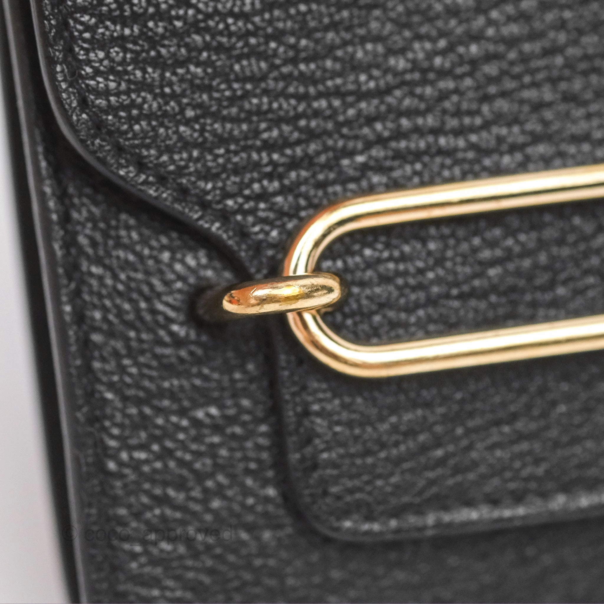 Herms Roulis Slim Wallet Black Noir 89 Chevre Mysore Gold Hardware