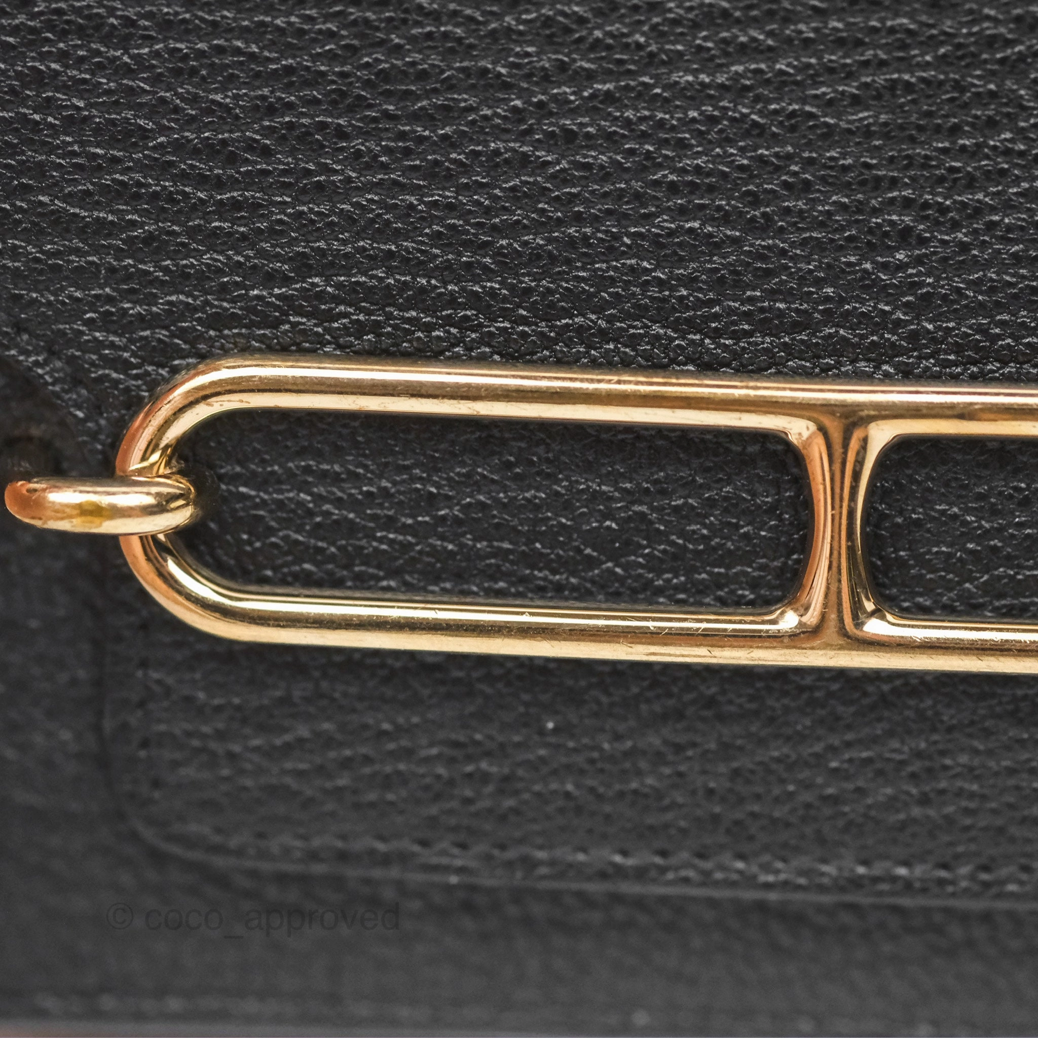 Herms Roulis Slim Wallet Black Noir 89 Chevre Mysore Gold Hardware