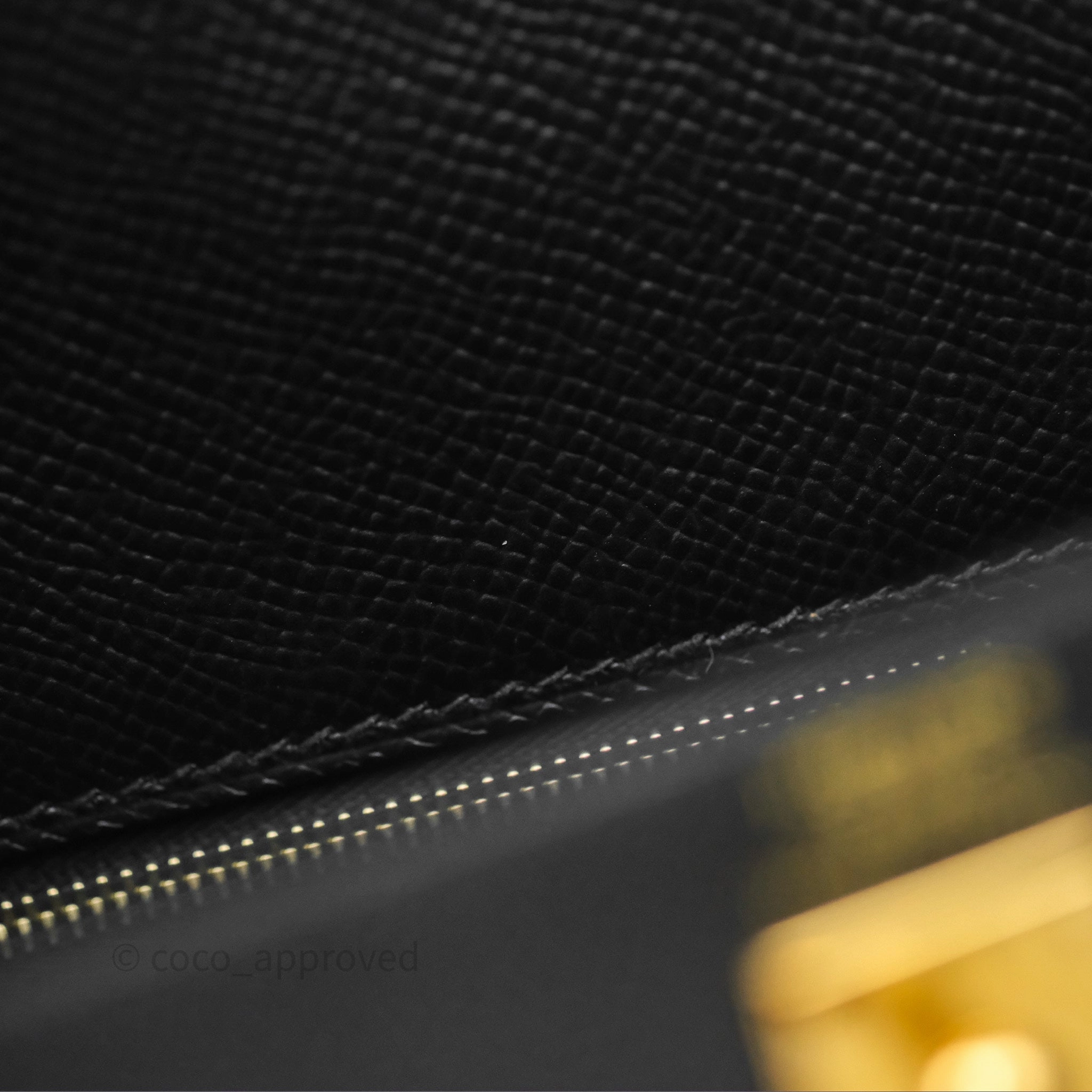 Herms Sellier Kelly 25 Black Noir 89 Epsom Gold Hardware