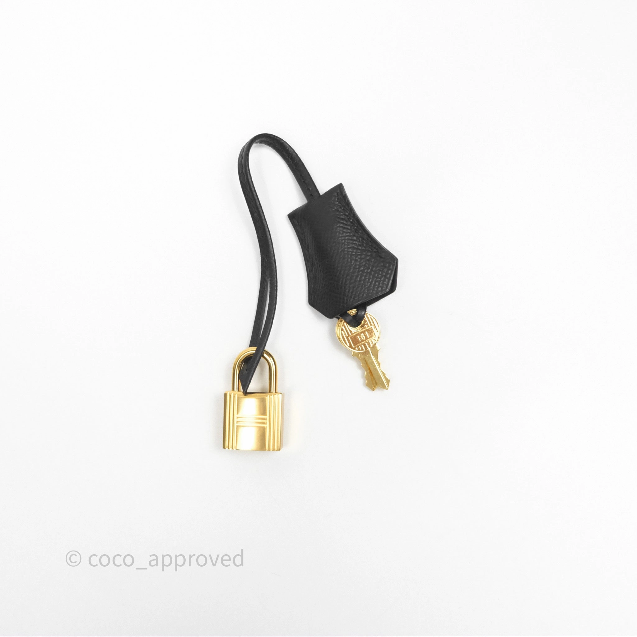 Herms Sellier Kelly 25 Black Noir 89 Epsom Gold Hardware