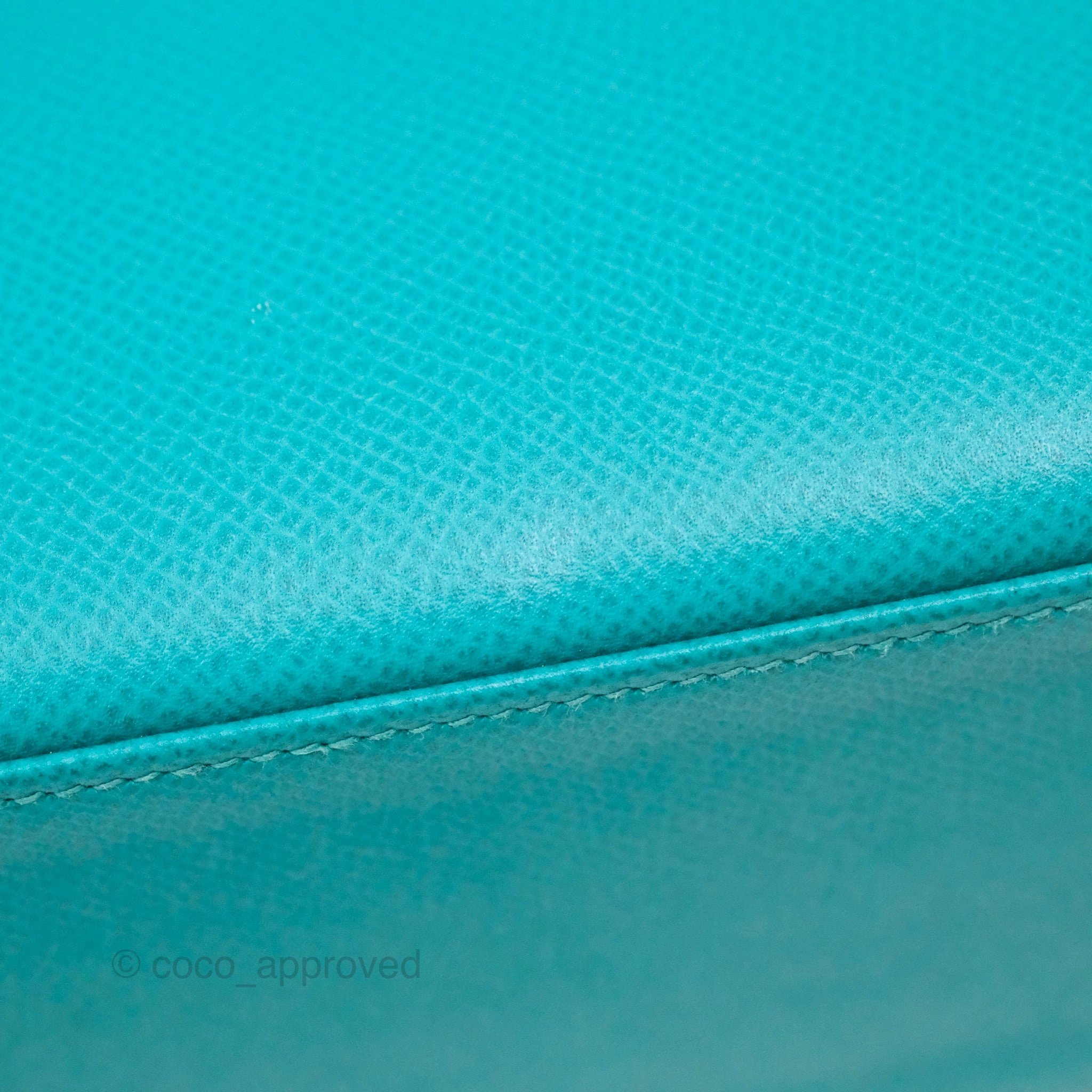 Herms Sellier Kelly 25 Bleu Paon 7F Epsom Gold Hardware
