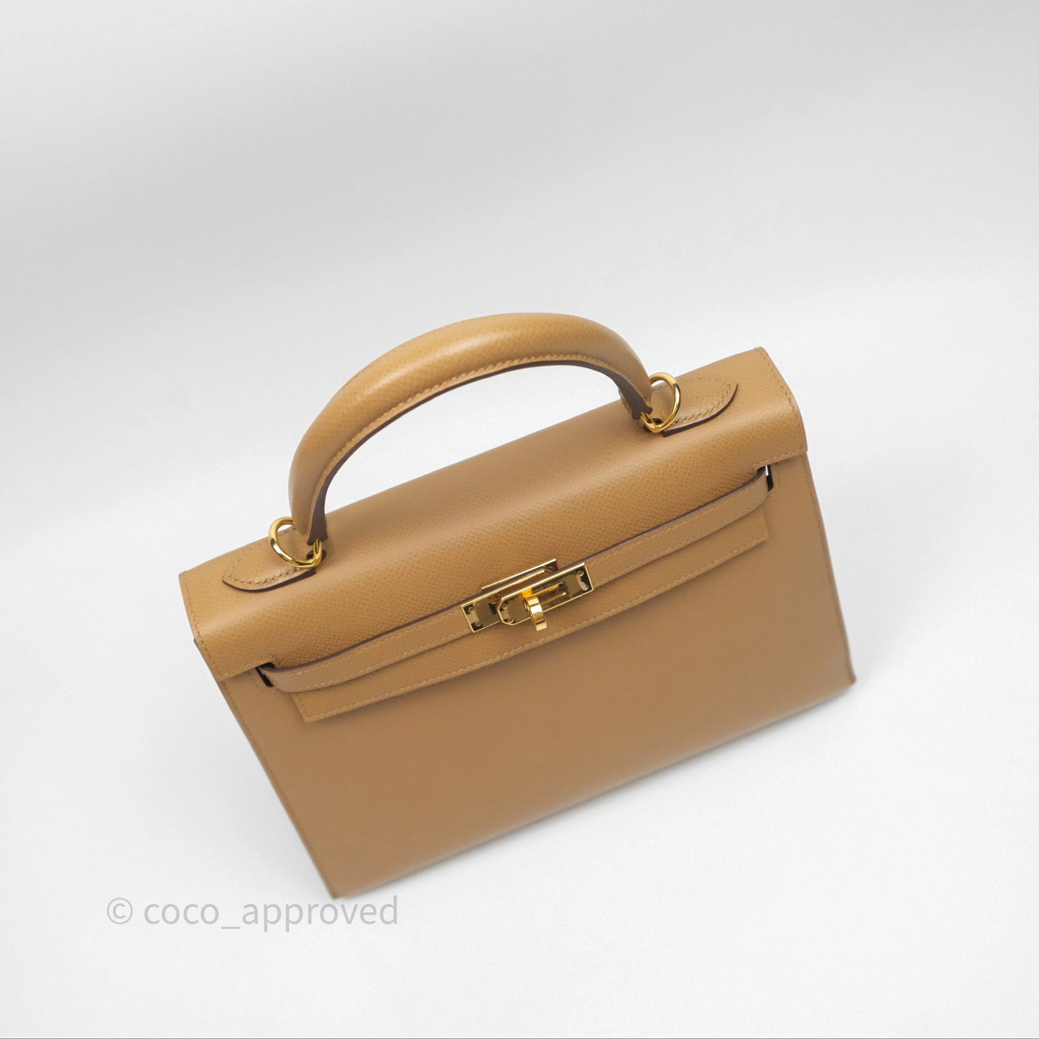 Herms Sellier Kelly 25 Chai 0M Epsom Gold Hardware