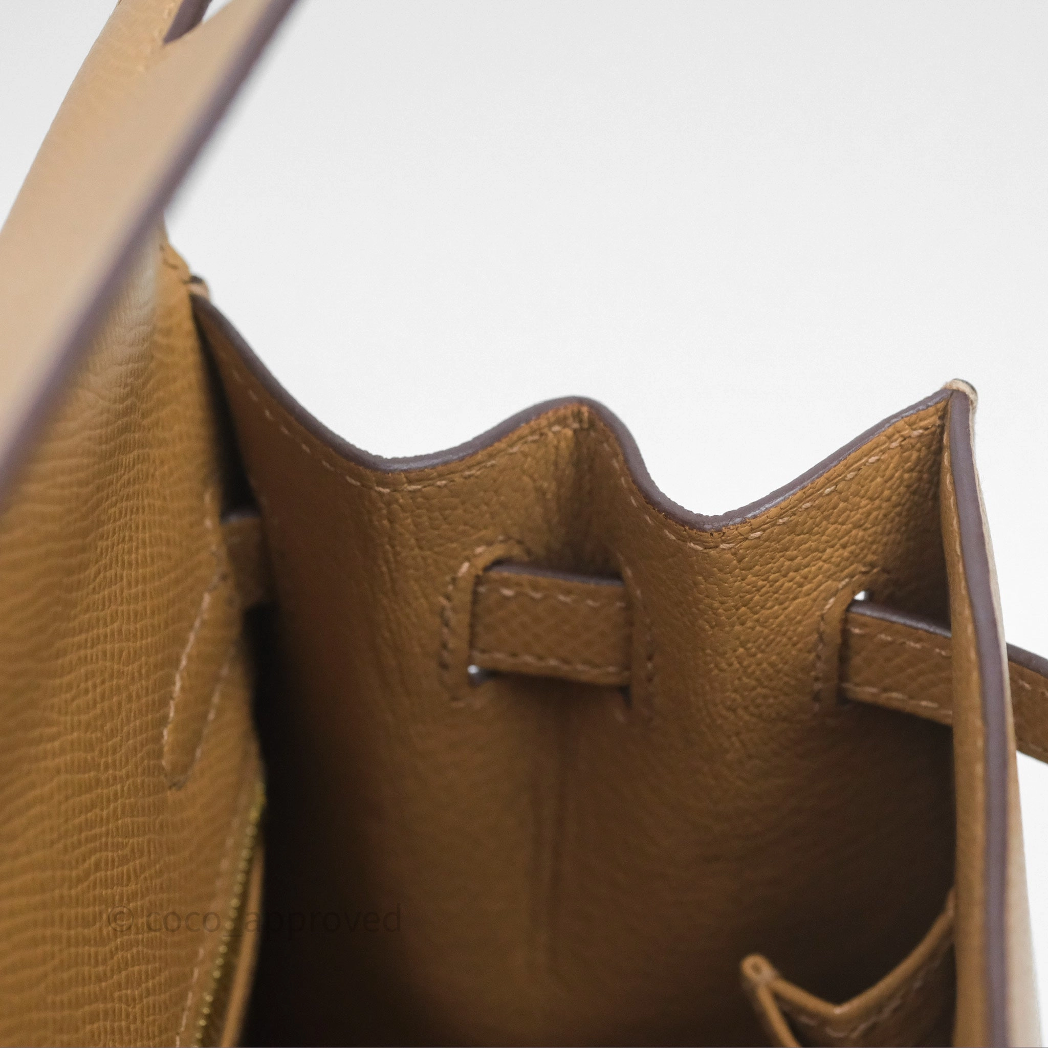 Herms Sellier Kelly 25 Chai 0M Epsom Gold Hardware