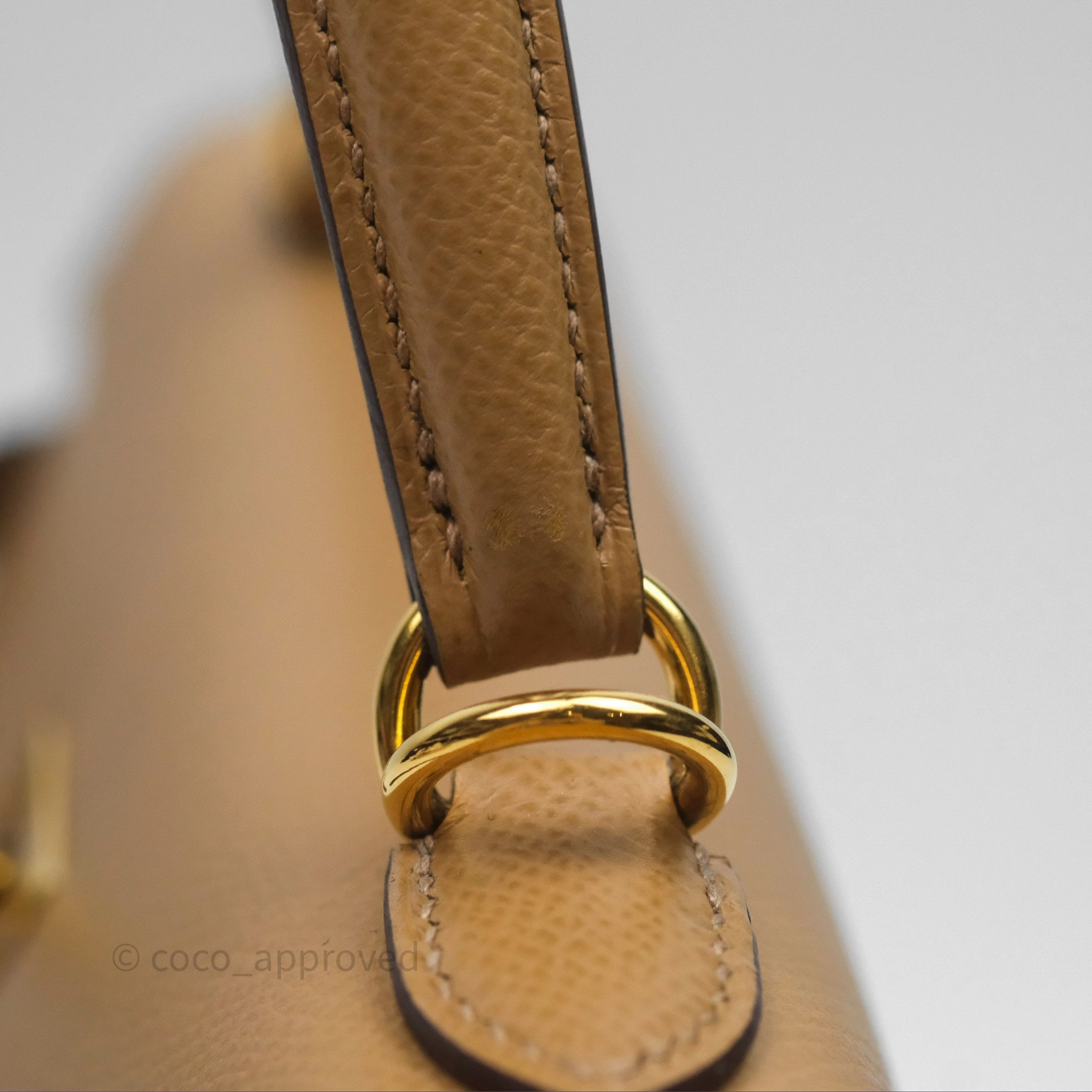 Herms Sellier Kelly 25 Chai 0M Epsom Gold Hardware