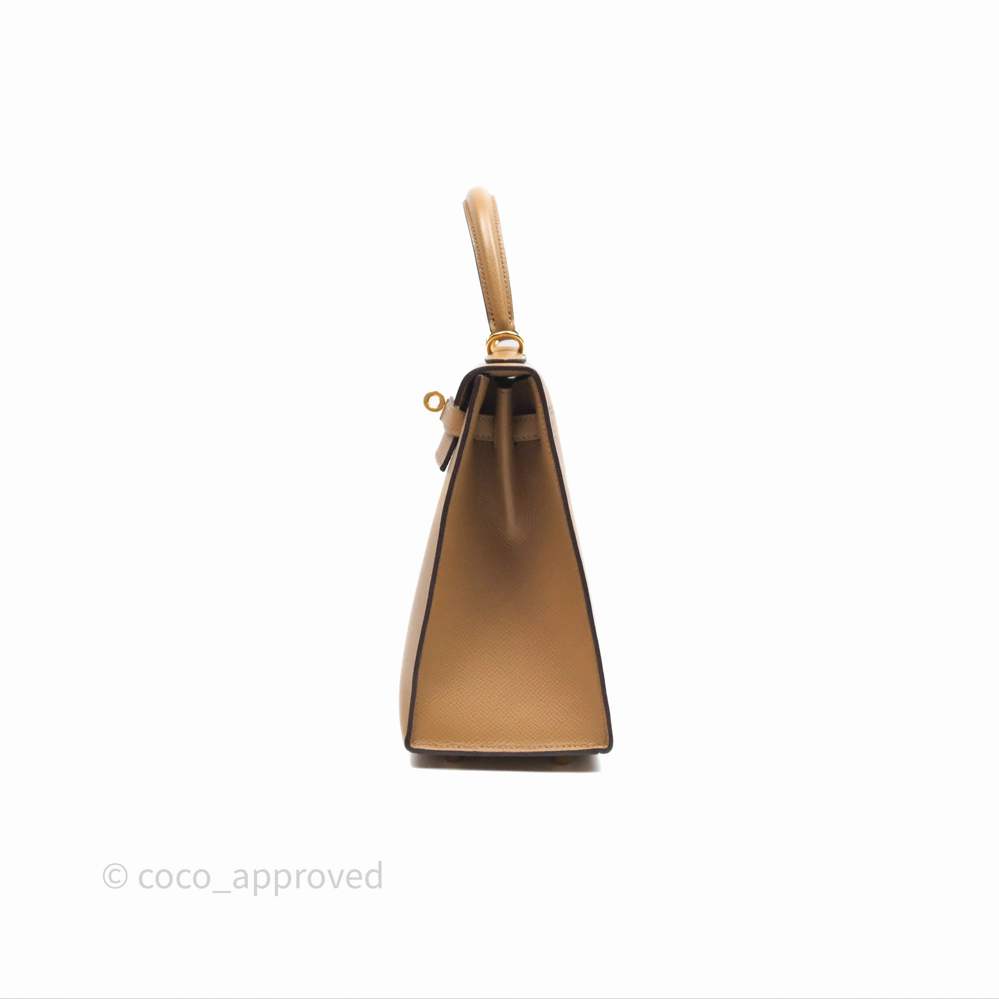 Herms Sellier Kelly 25 Chai 0M Epsom Gold Hardware