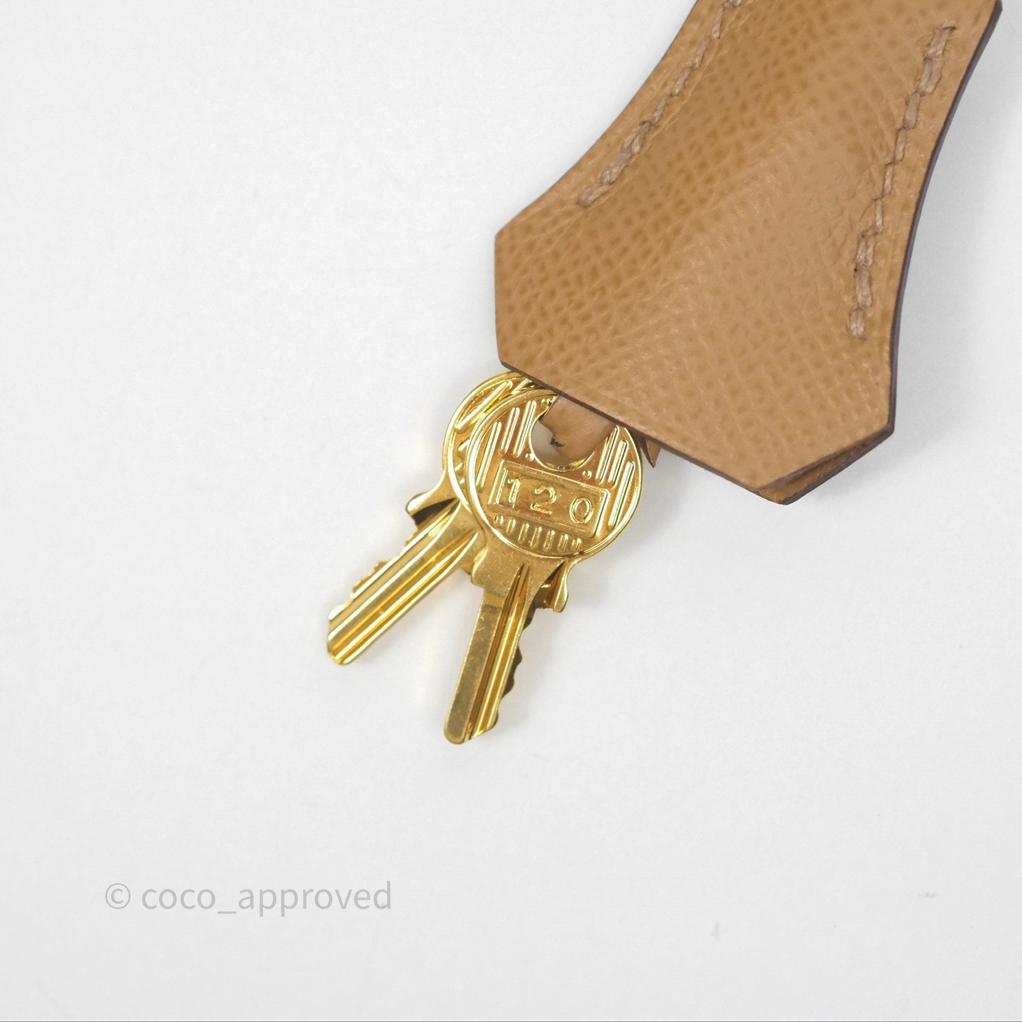 Herms Sellier Kelly 25 Chai 0M Epsom Gold Hardware
