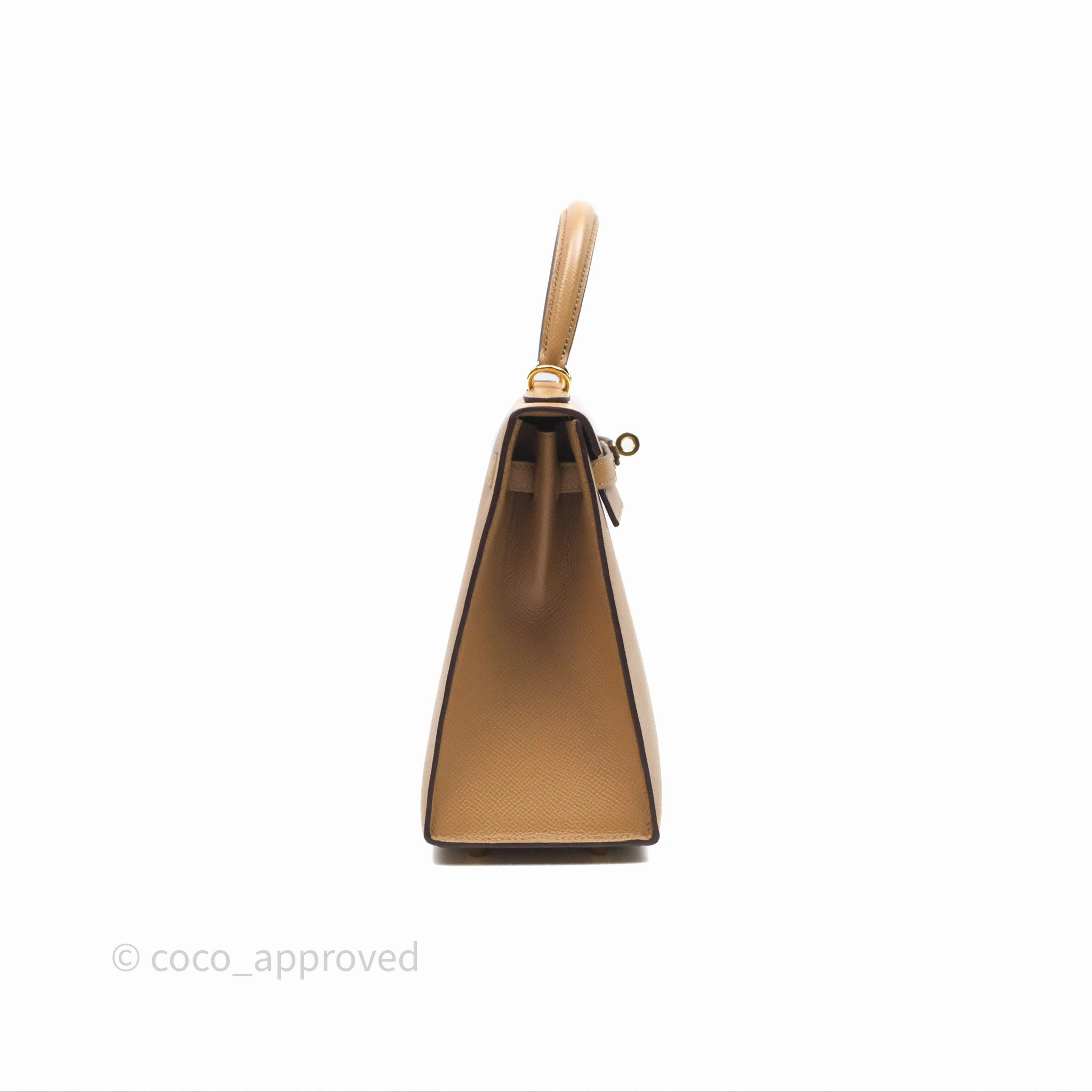 Herms Sellier Kelly 25 Chai 0M Epsom Gold Hardware