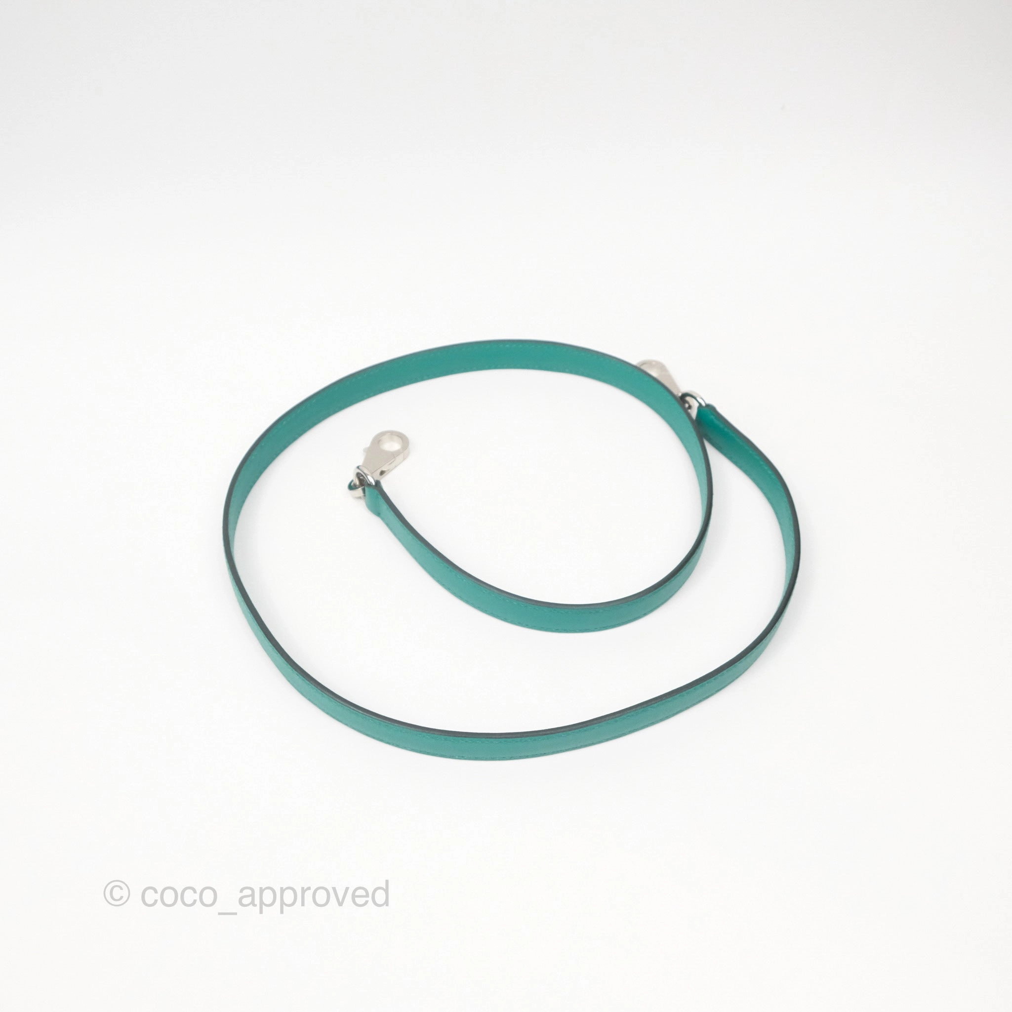 Herms Sellier Kelly 25 Madame Leather Vert Verone U1/ Bleu De Prusse 7P Palladium Hardware