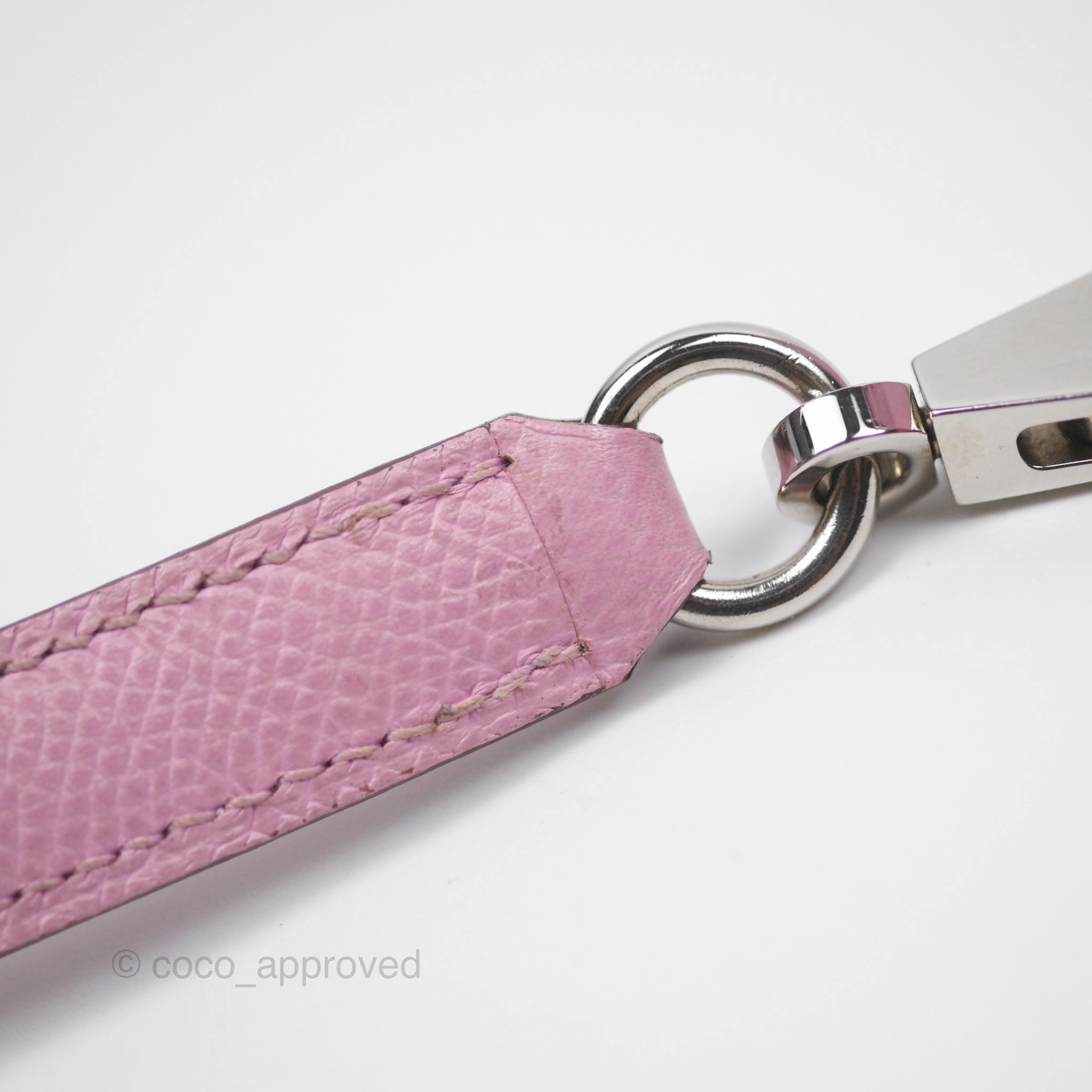 Herms Sellier Kelly 25 Mauve Sylvestre X9 Epsom Palladium Hardware