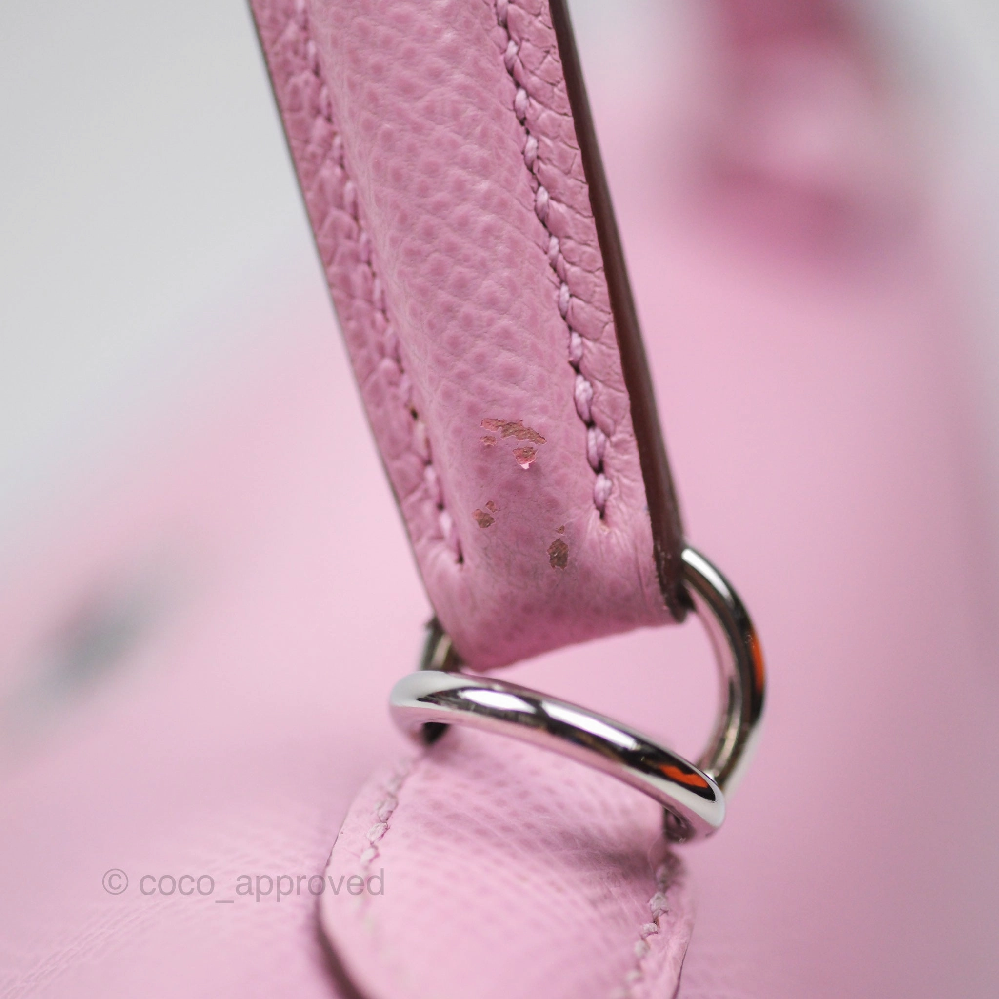 Herms Sellier Kelly 25 Mauve Sylvestre X9 Epsom Palladium Hardware