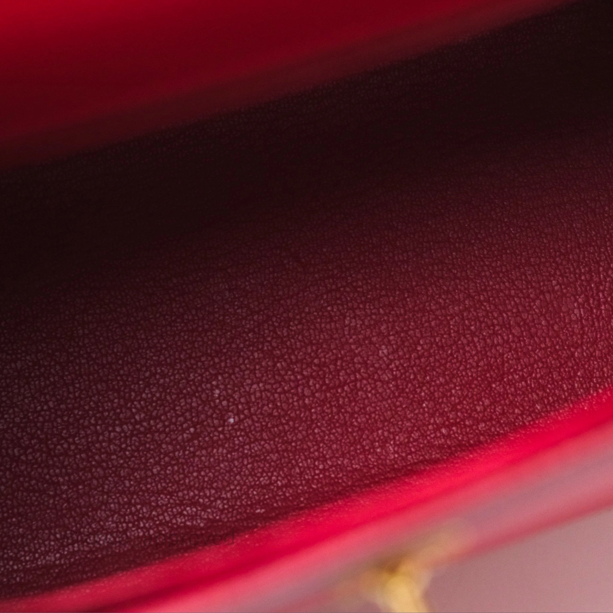 Herms Sellier Kelly 25 Rouge Casaque Q5 Epsom Gold Hardware