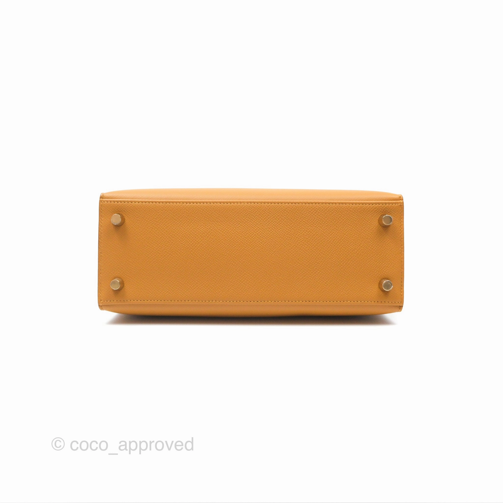 Herms Sellier Kelly 25 Sesame 2S Epsom Gold Hardware
