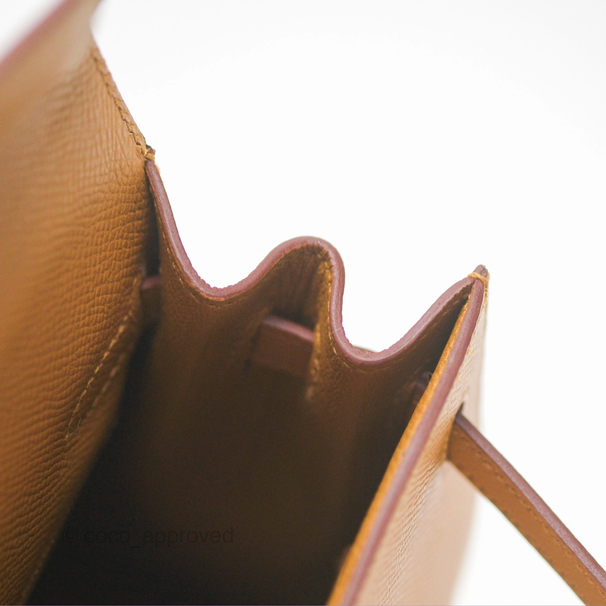 Herms Sellier Kelly 25 Sesame 2S Epsom Gold Hardware