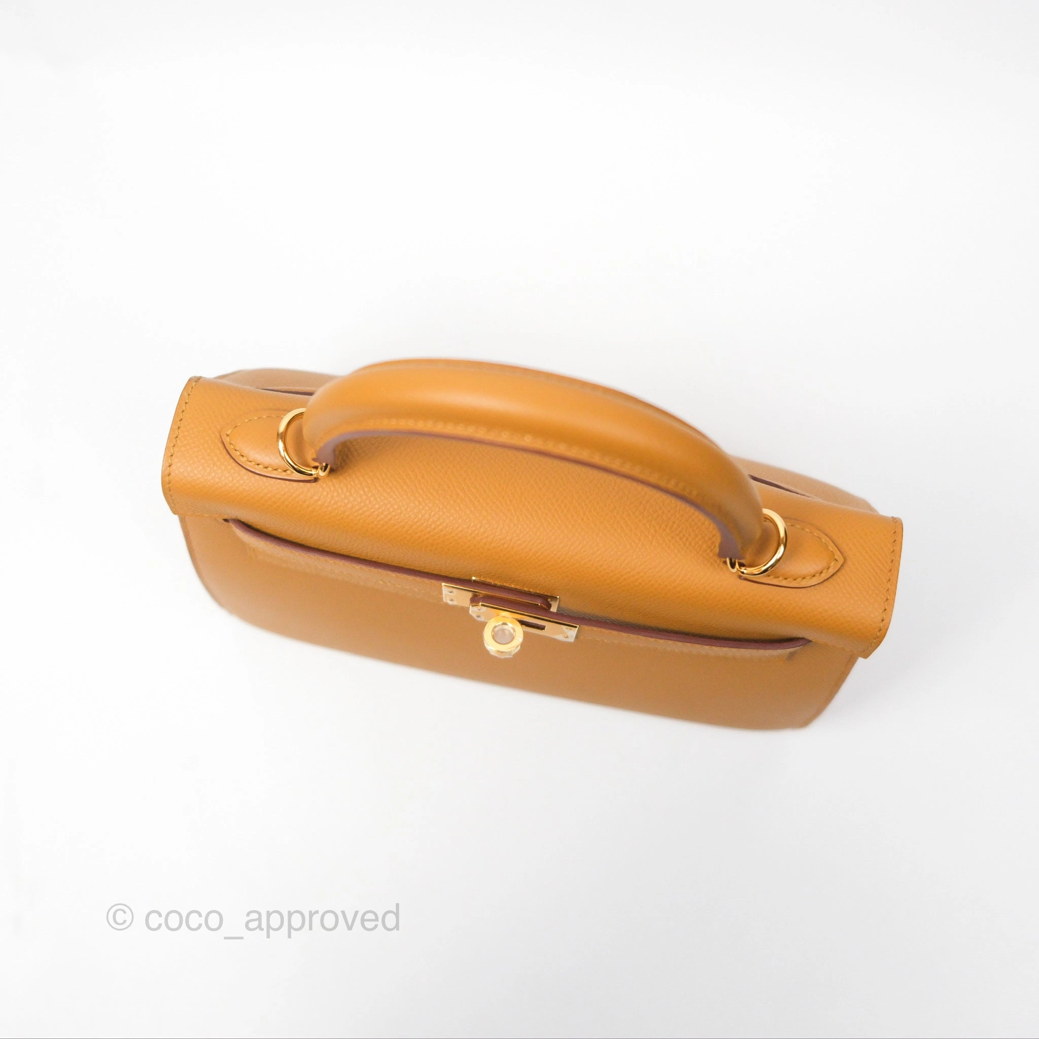 Herms Sellier Kelly 25 Sesame 2S Epsom Gold Hardware