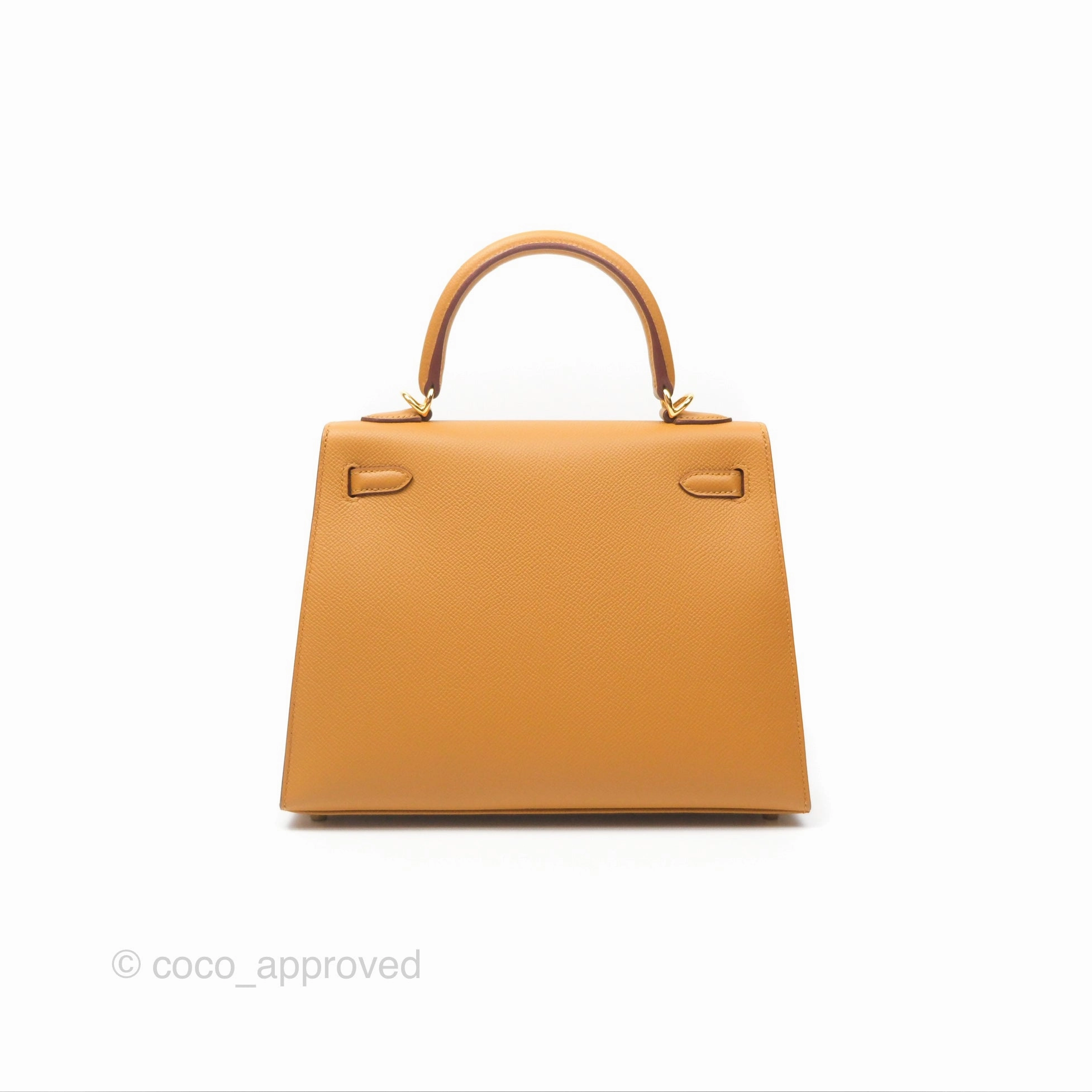 Herms Sellier Kelly 25 Sesame 2S Epsom Gold Hardware