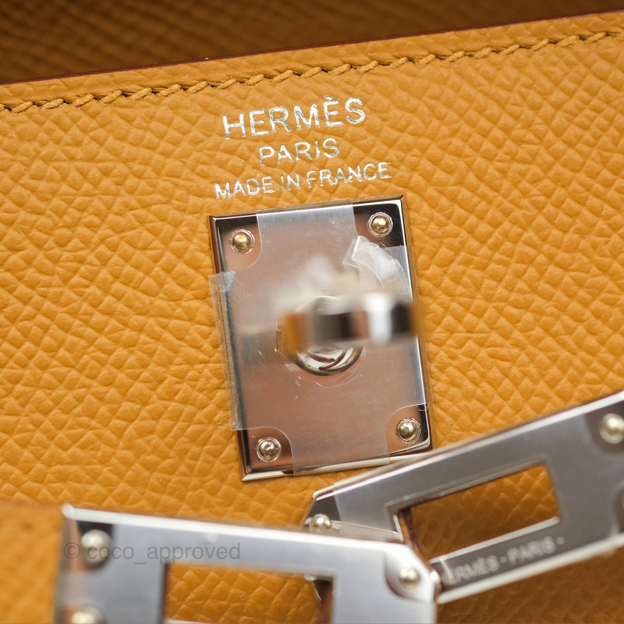 Herms Sellier Kelly 25 Sesame 2S Epsom Palladium Hardware