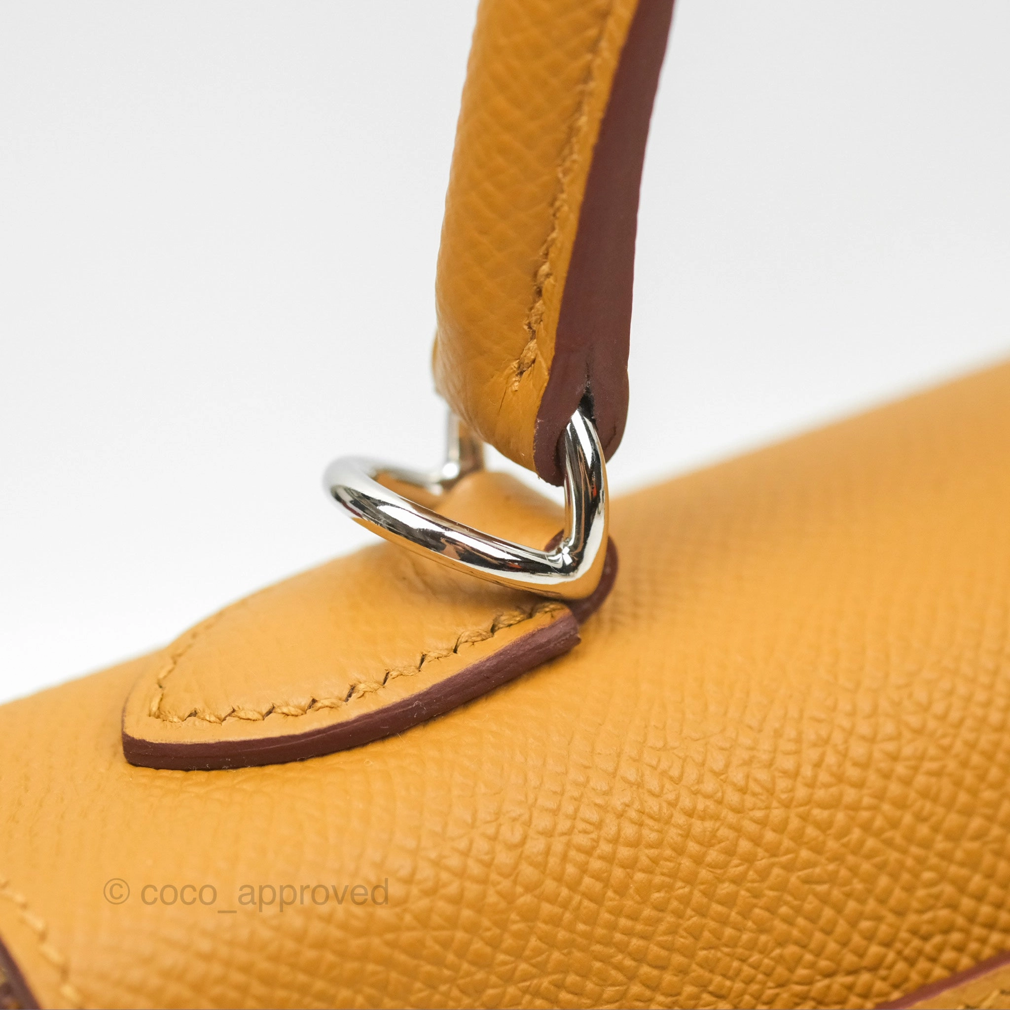 Herms Sellier Kelly 25 Sesame 2S Epsom Palladium Hardware
