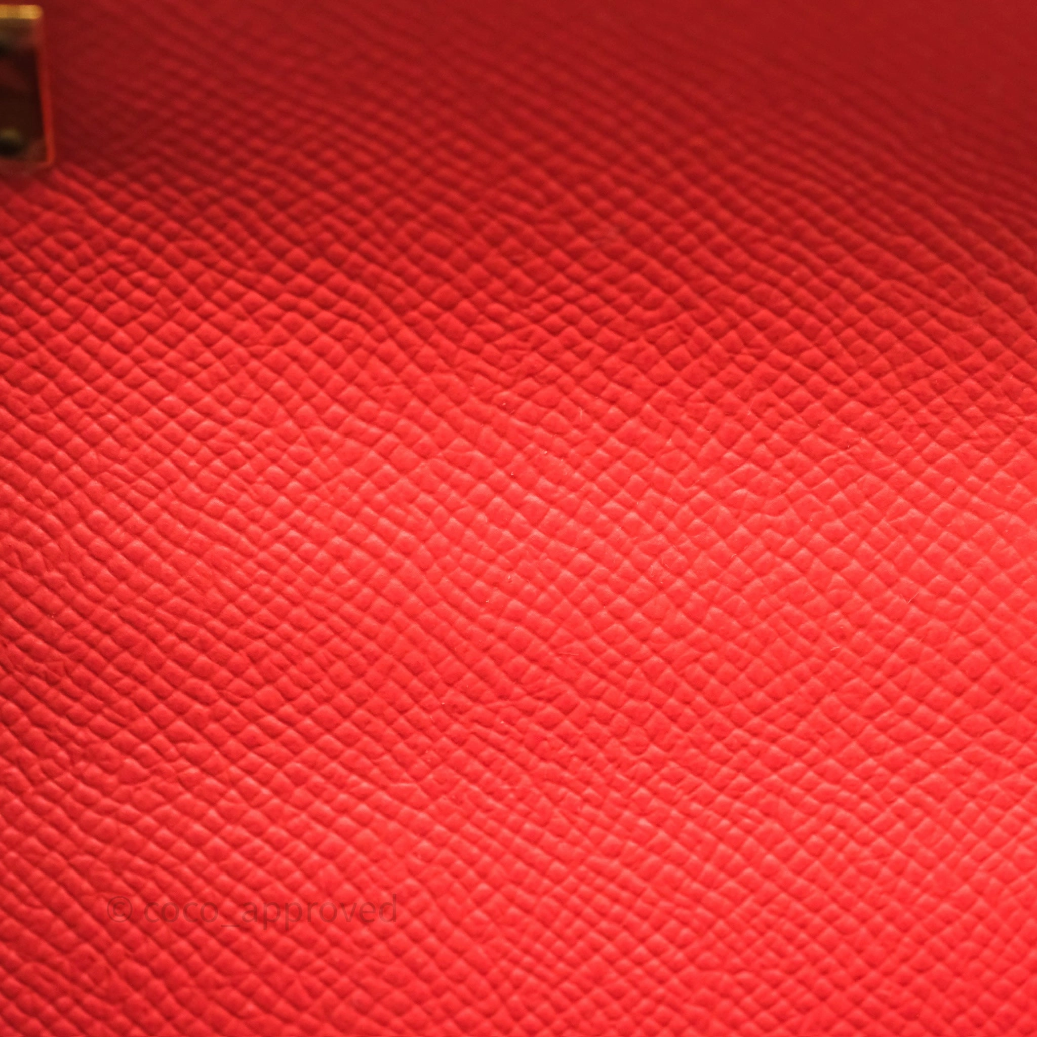 Herms Sellier Kelly 28 Rose Jaipur Epsom Gold Hardware