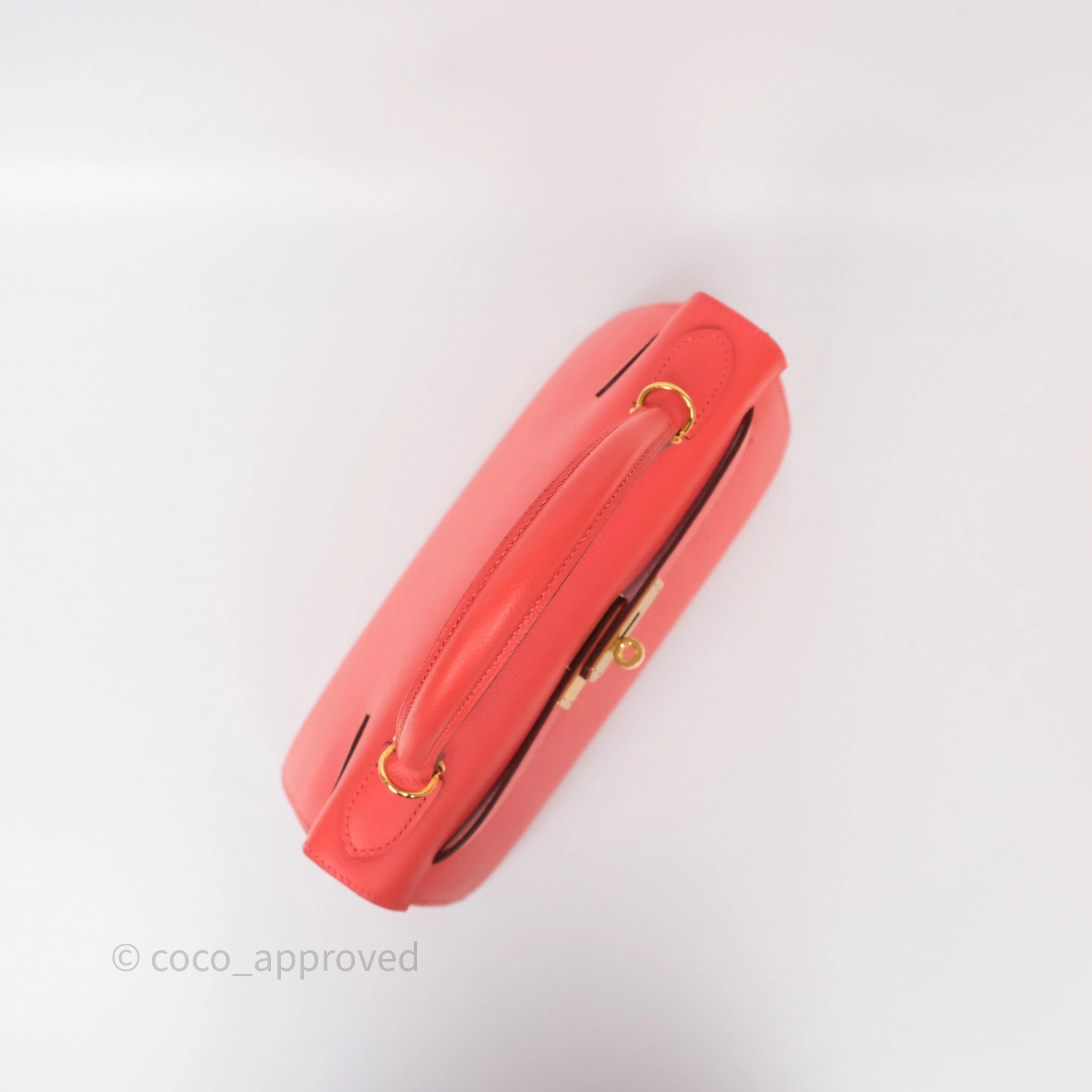Herms Sellier Kelly 28 Rose Jaipur Epsom Gold Hardware