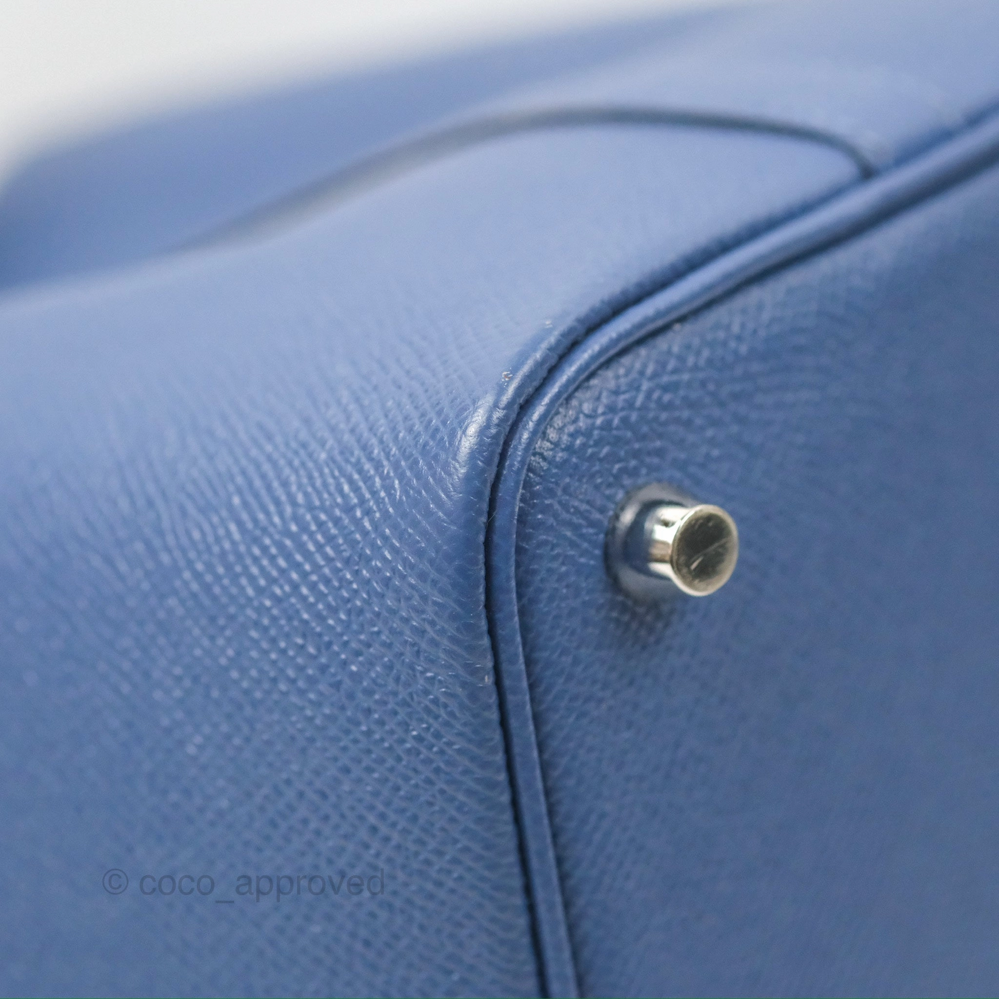 Herms Tressage De Cuir Picotin Lock 18 Bleu Encre/Brique/Black Epsom Palladium Hardware