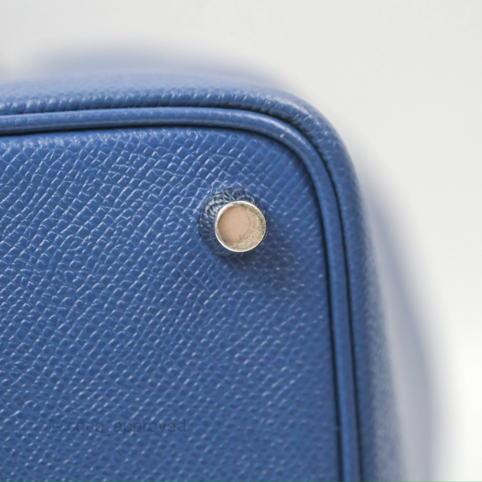 Herms Tressage De Cuir Picotin Lock 18 Bleu Encre/Brique/Black Epsom Palladium Hardware