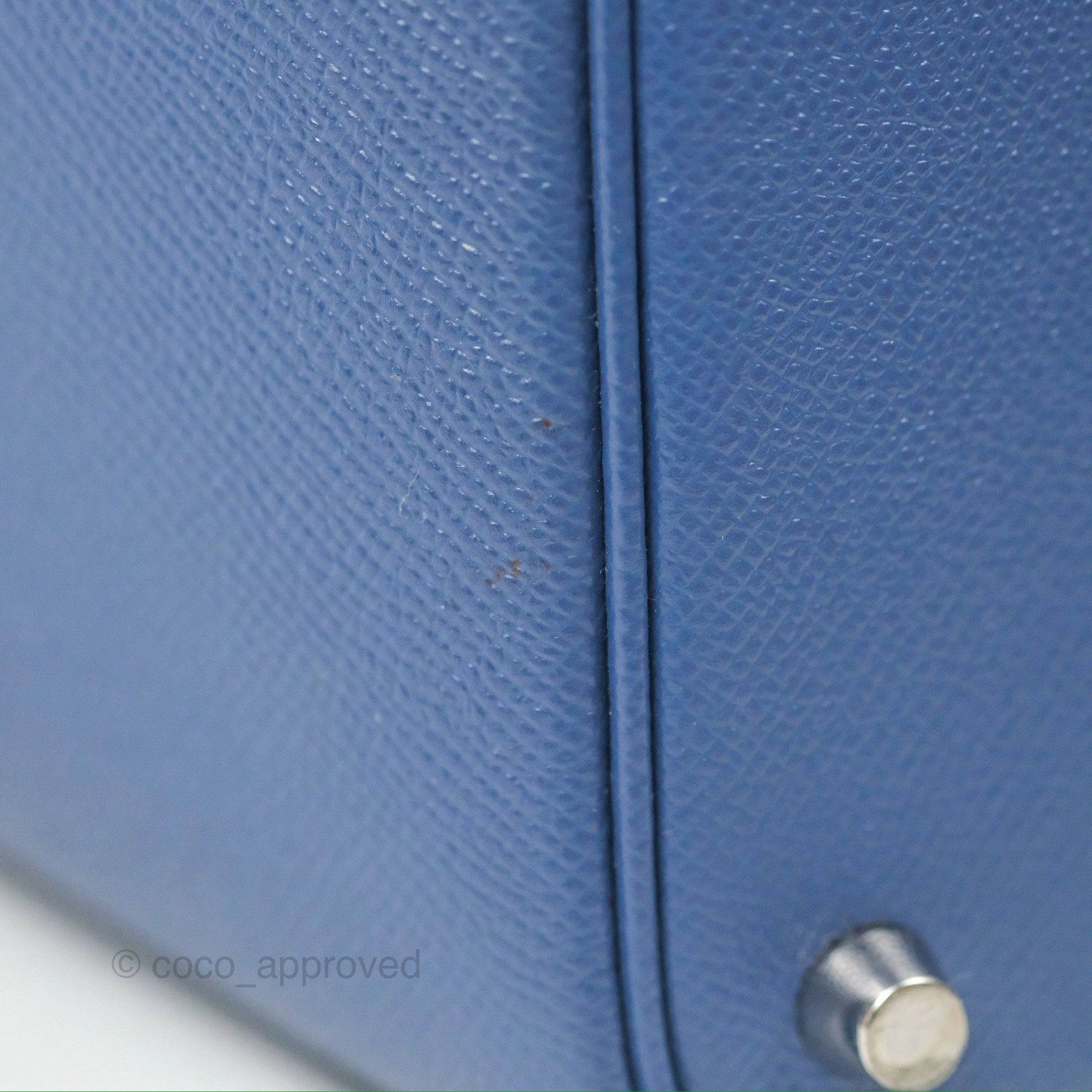 Herms Tressage De Cuir Picotin Lock 18 Bleu Encre/Brique/Black Epsom Palladium Hardware