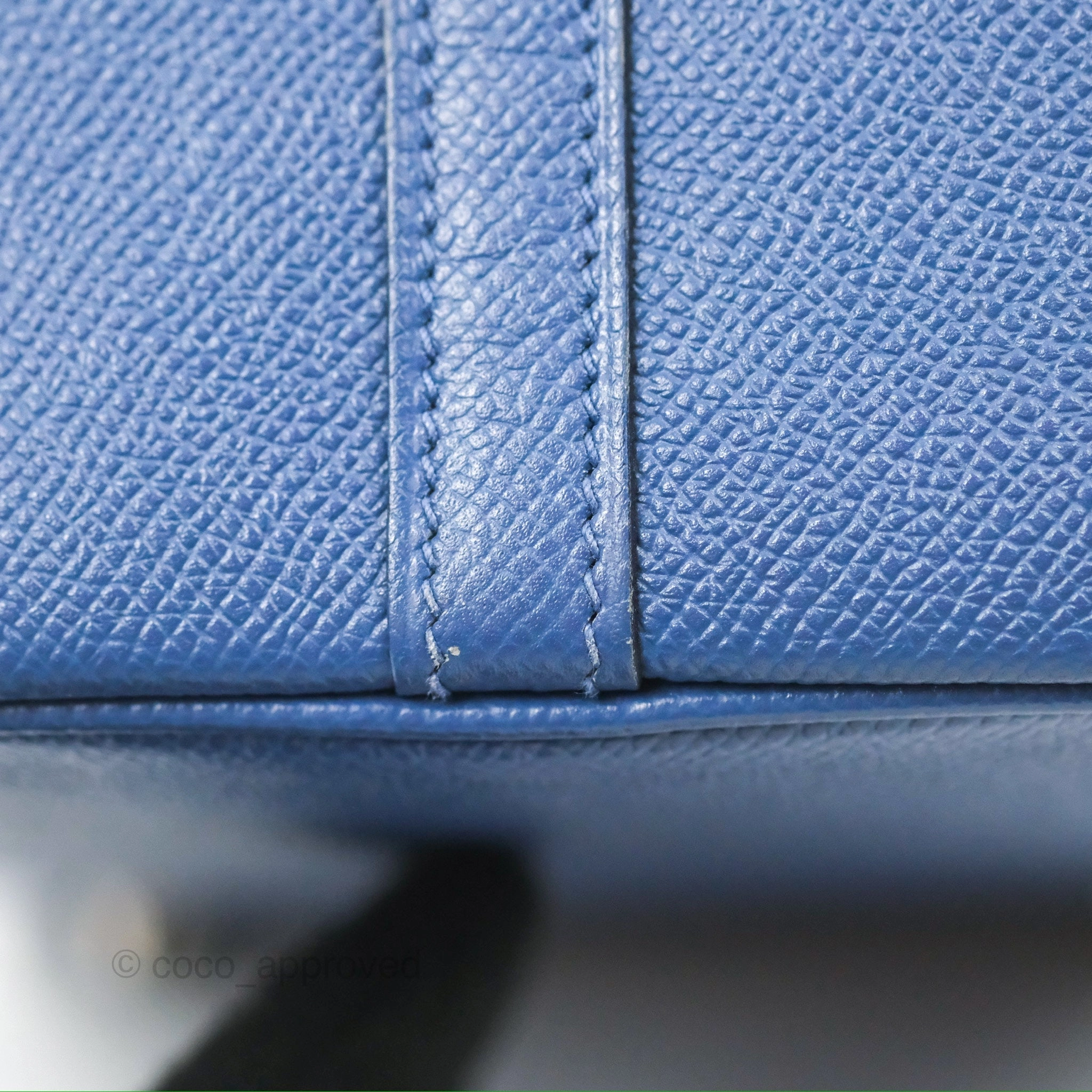 Herms Tressage De Cuir Picotin Lock 18 Bleu Encre/Brique/Black Epsom Palladium Hardware