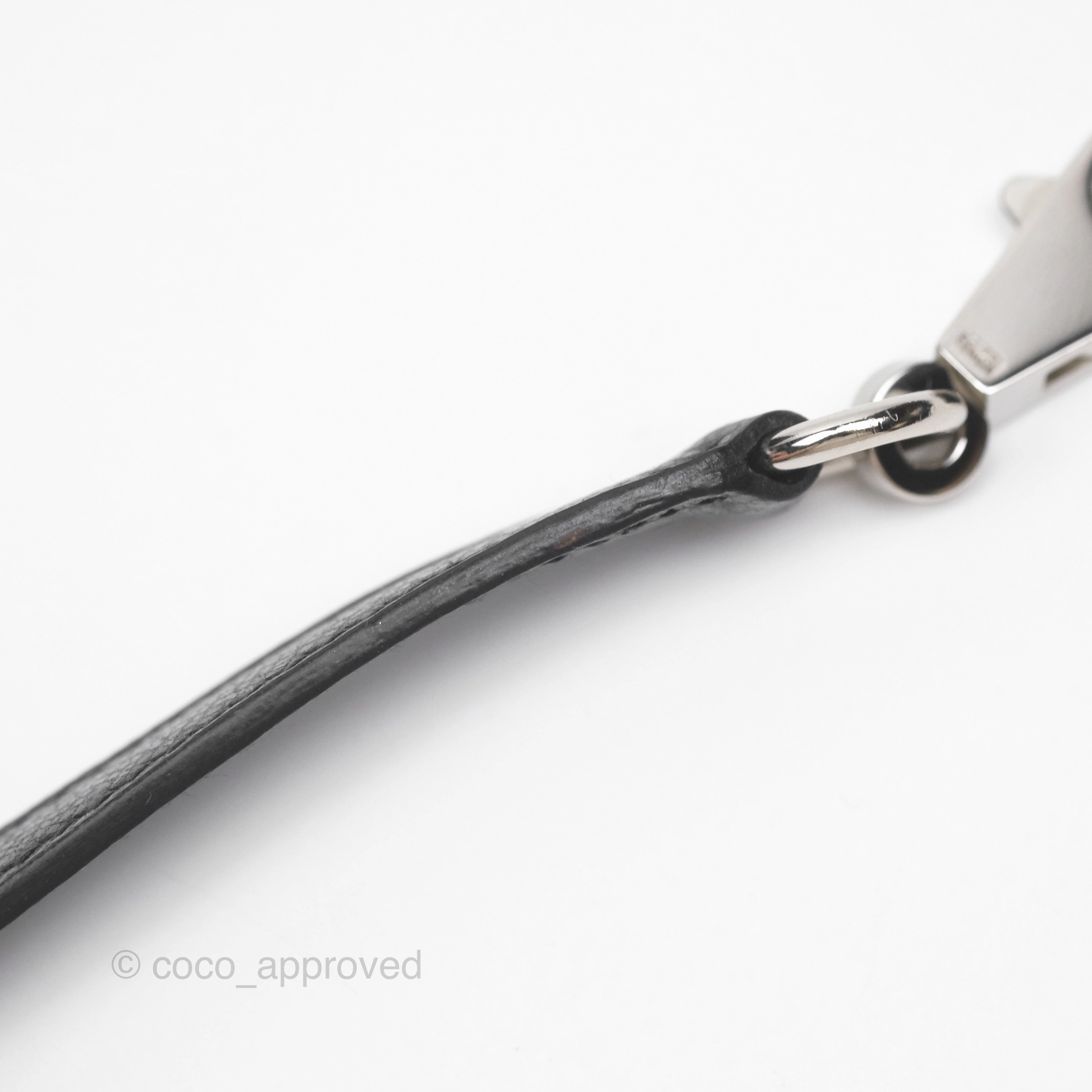 Herms Vintage Kelly 28 Sellier Noir 89 Courchevel Palladium Hardware