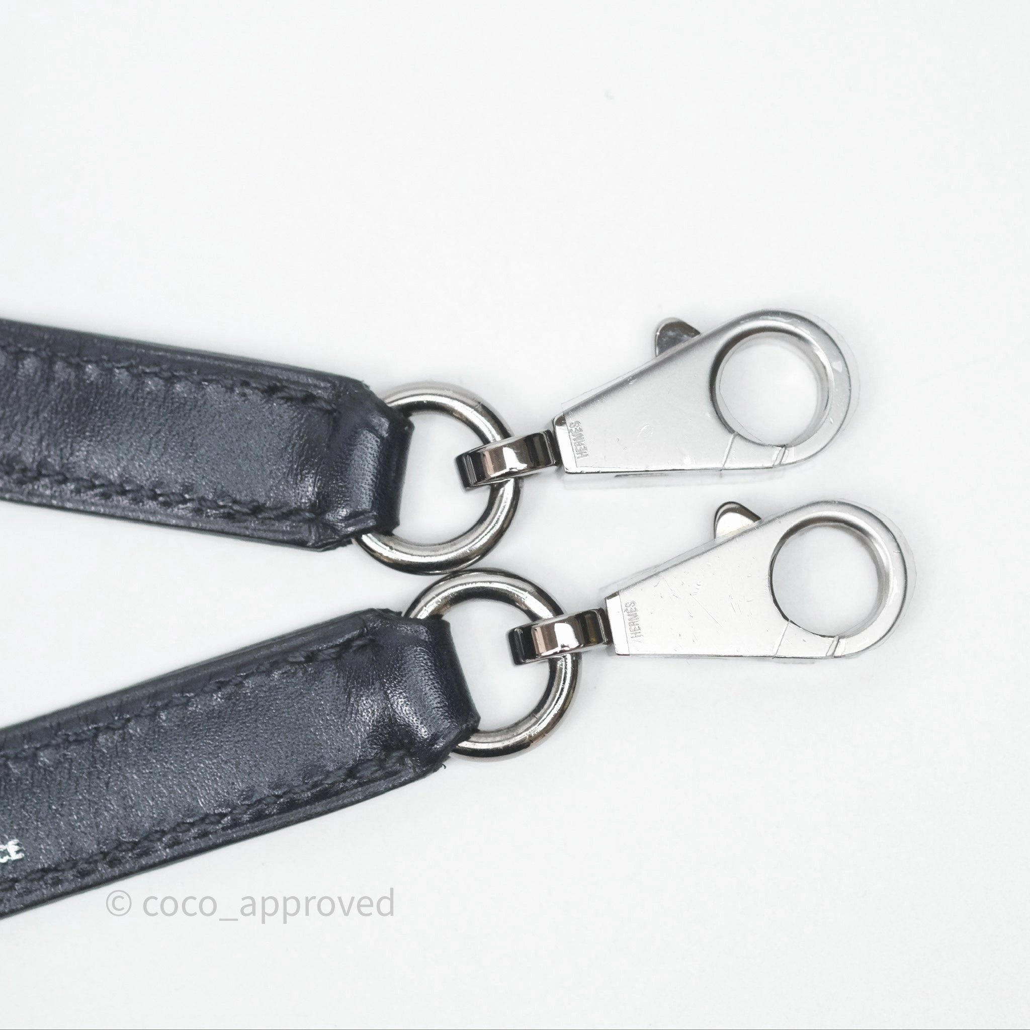 Herms Vintage Kelly 32 Retourn Navy/Purple Box Leather Palladium Hardware