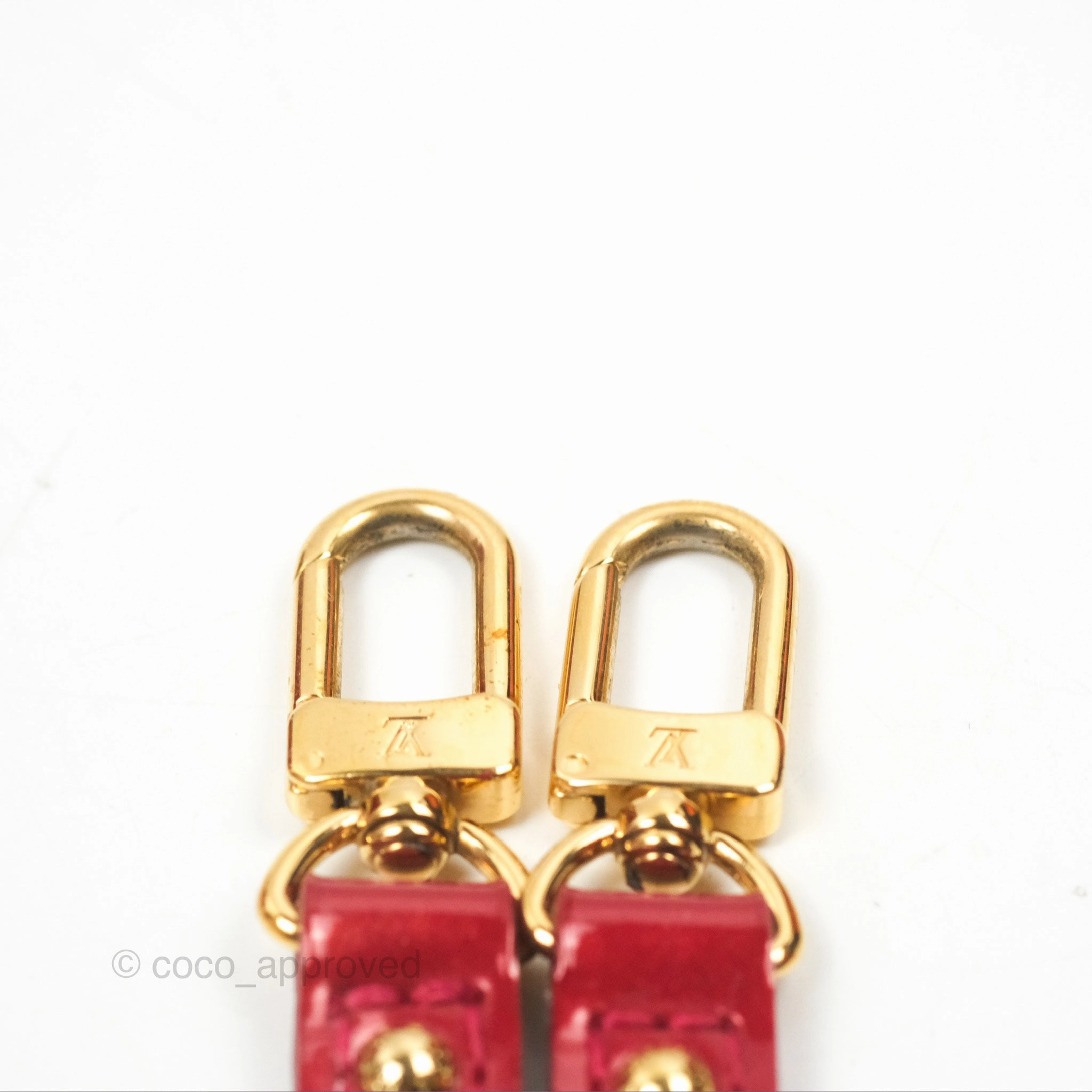 Louis Vuitton Alma BB Red Patent Gold Hardware