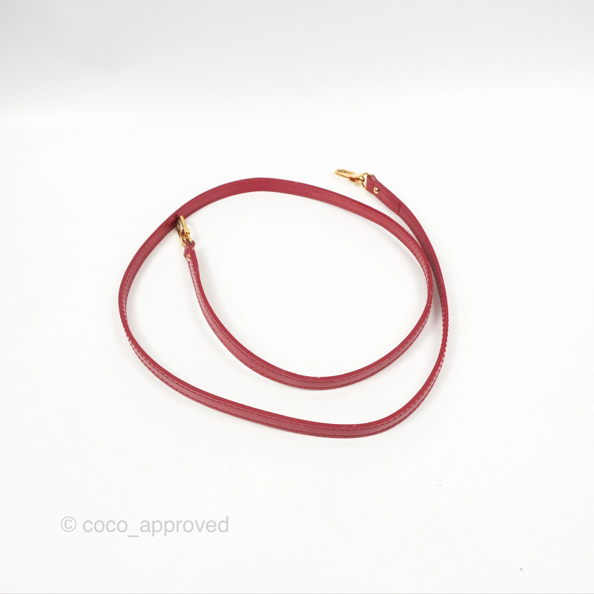 Louis Vuitton Alma BB Red Patent Gold Hardware