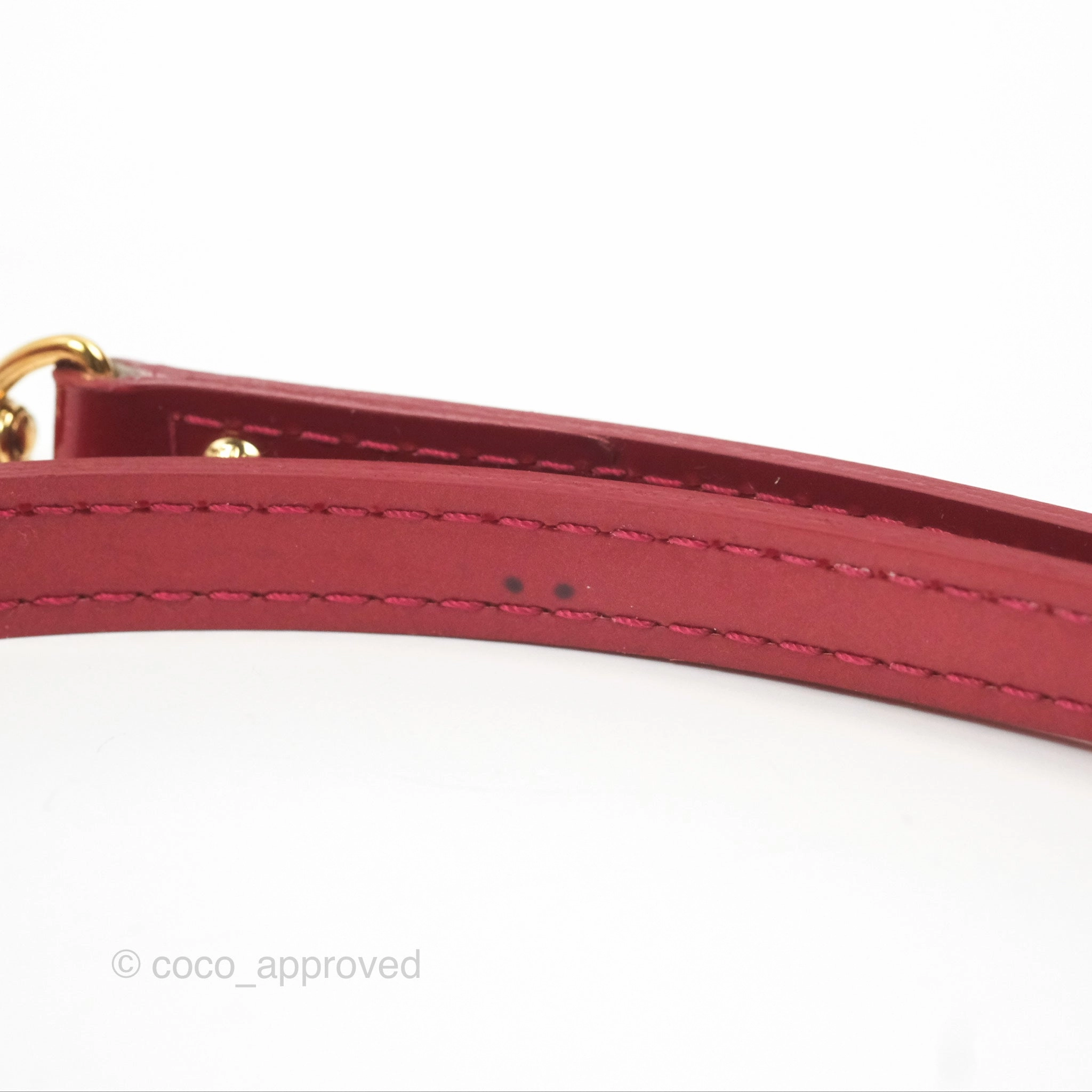 Louis Vuitton Alma BB Red Patent Gold Hardware