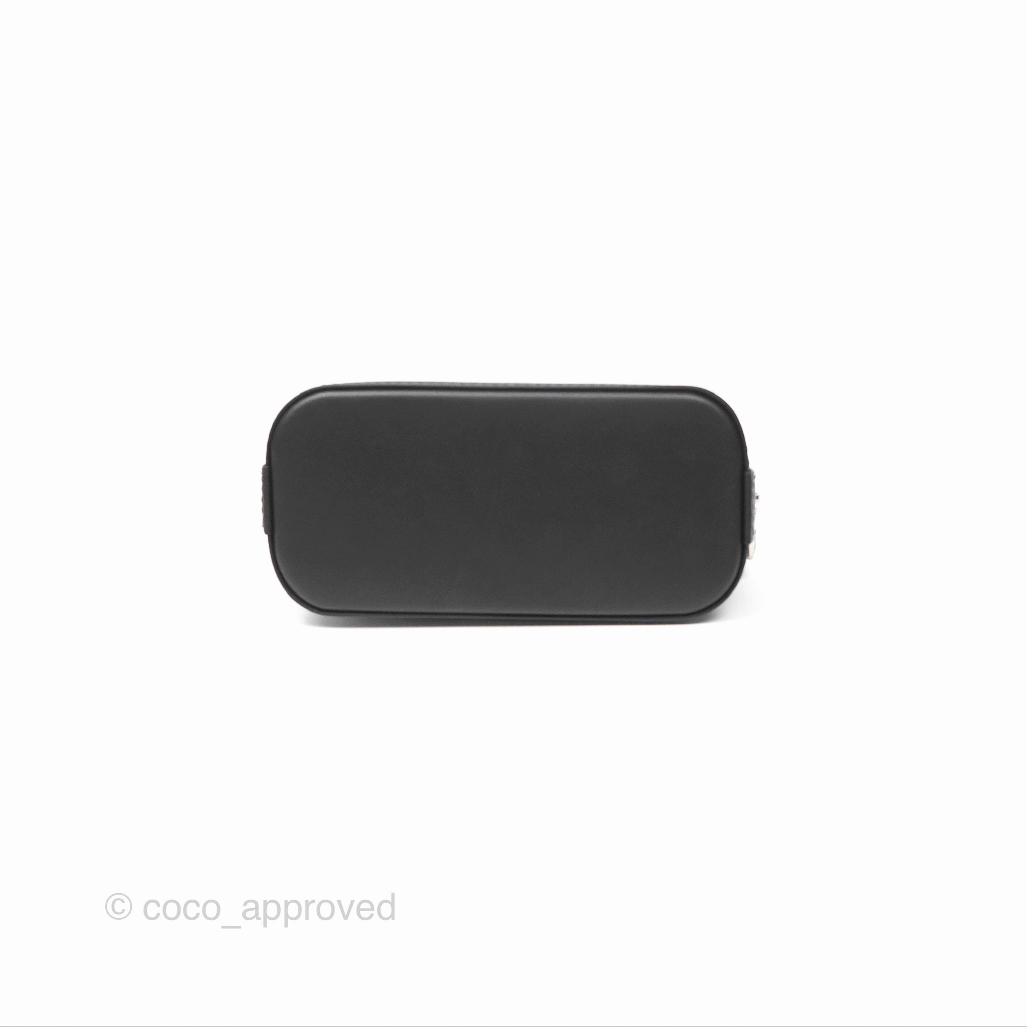 Louis Vuitton Alma Nano Black Silver Hardware