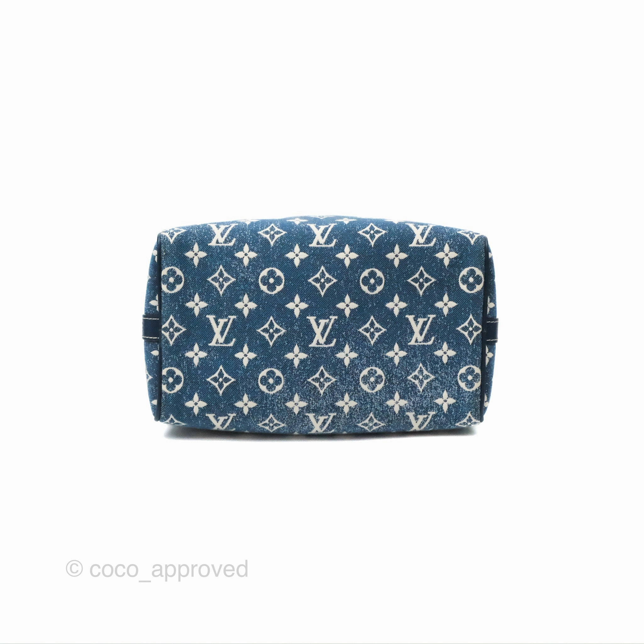 Louis Vuitton Bandouliere Speedy 25 Monogram Blue Denim