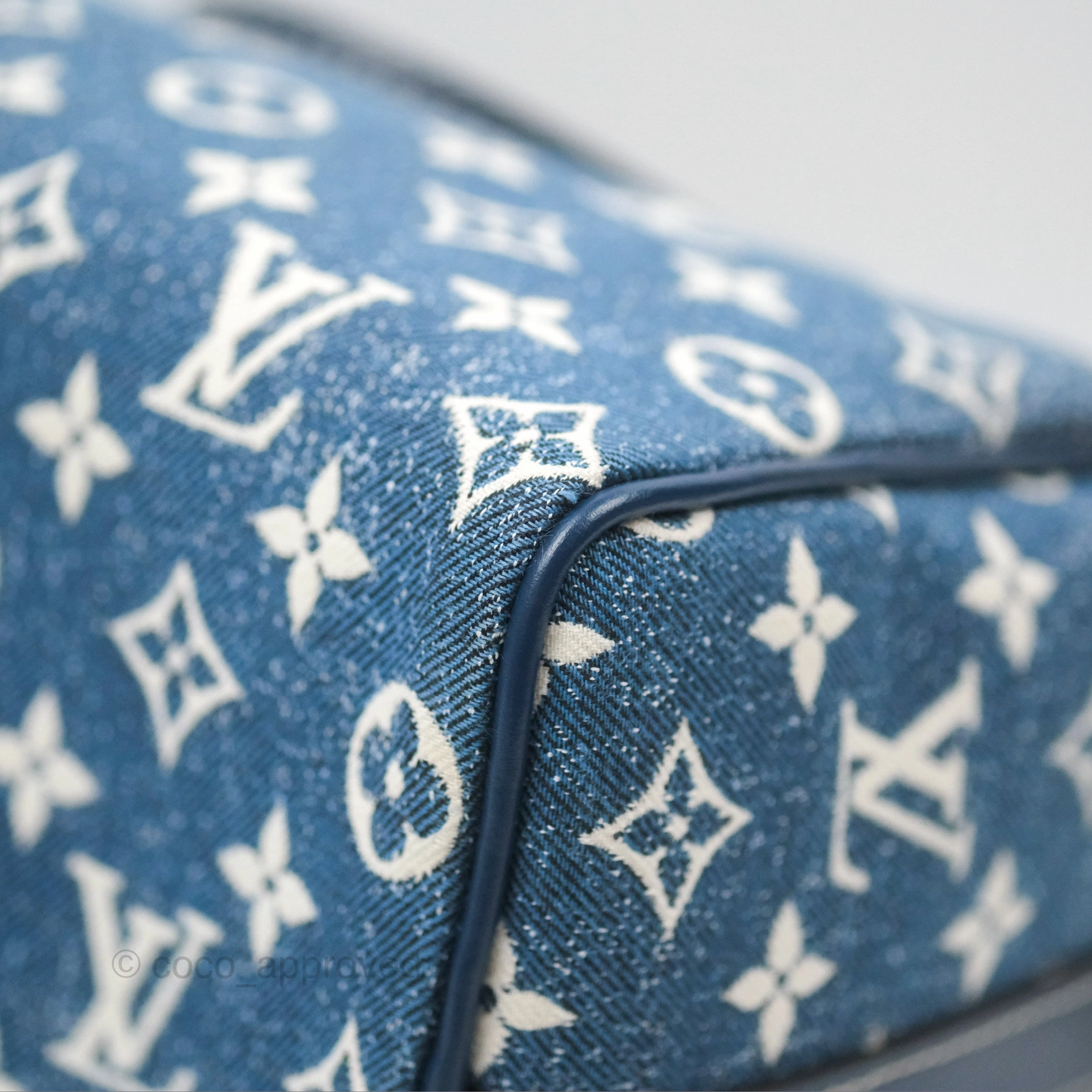 Louis Vuitton Bandouliere Speedy 25 Monogram Blue Denim