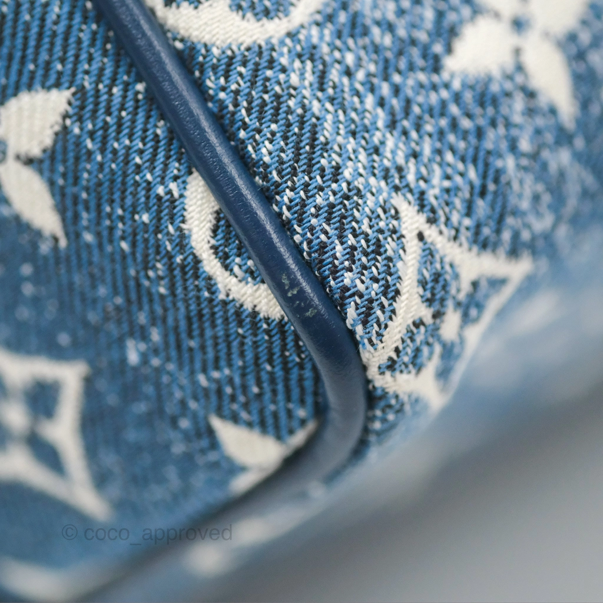 Louis Vuitton Bandouliere Speedy 25 Monogram Blue Denim