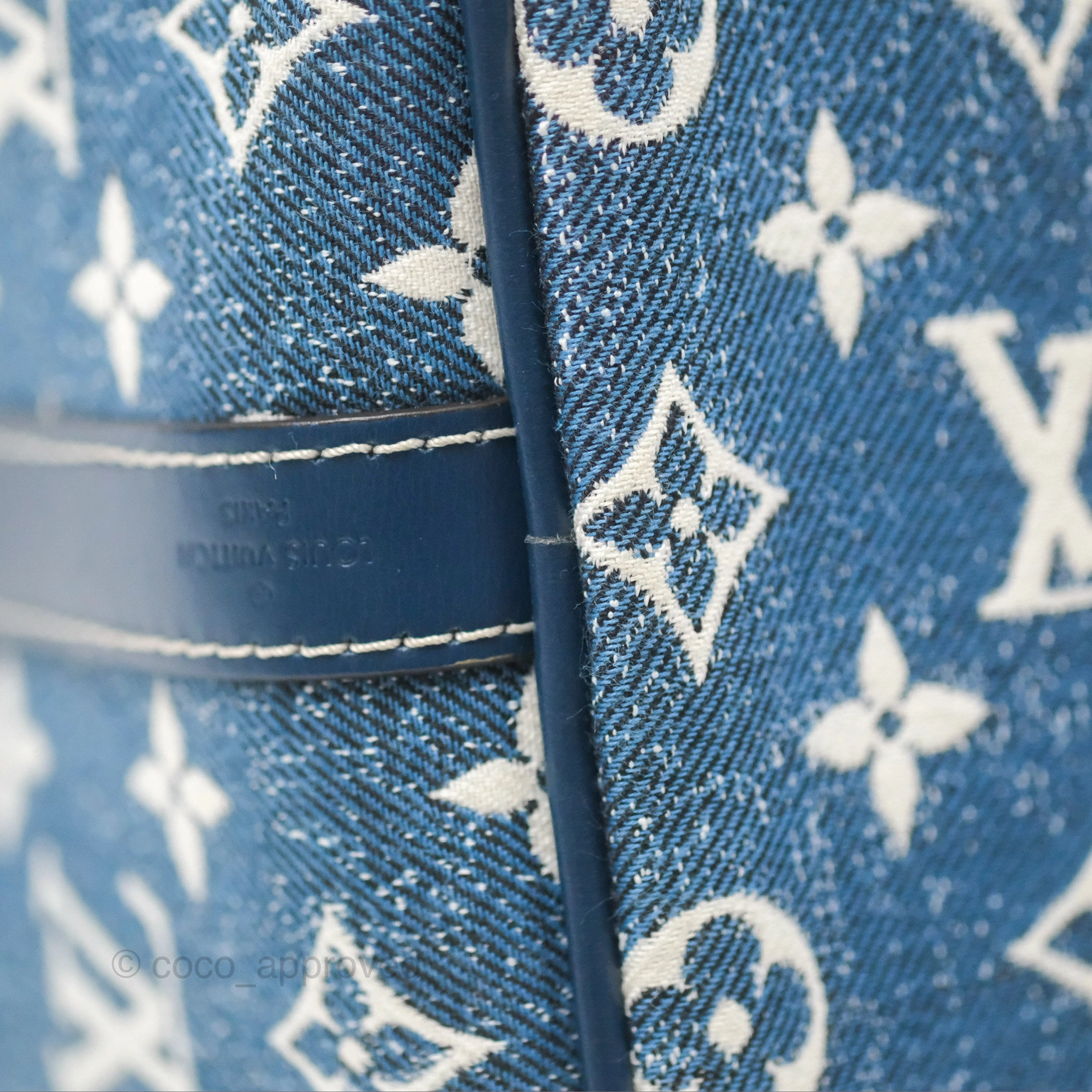 Louis Vuitton Bandouliere Speedy 25 Monogram Blue Denim