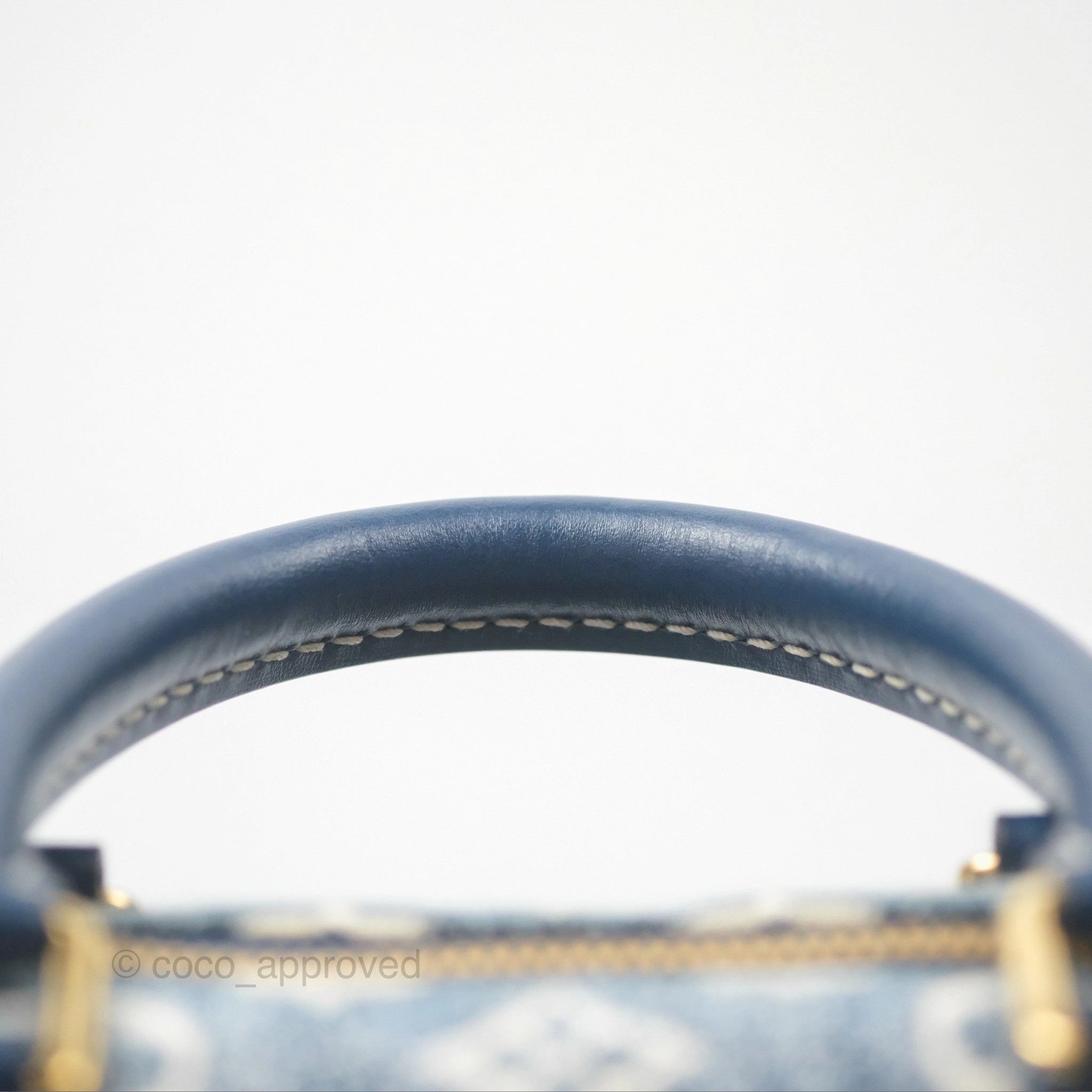 Louis Vuitton Bandouliere Speedy 25 Monogram Blue Denim