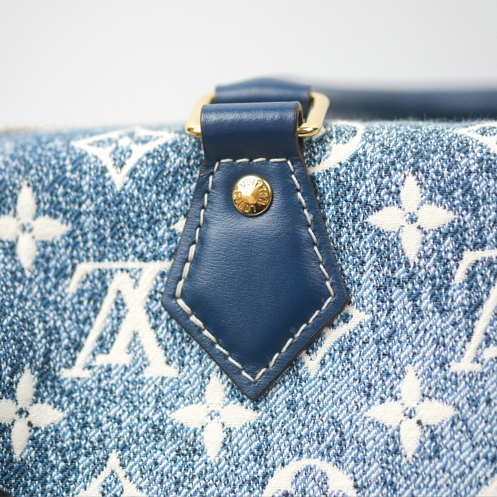 Louis Vuitton Bandouliere Speedy 25 Monogram Blue Denim