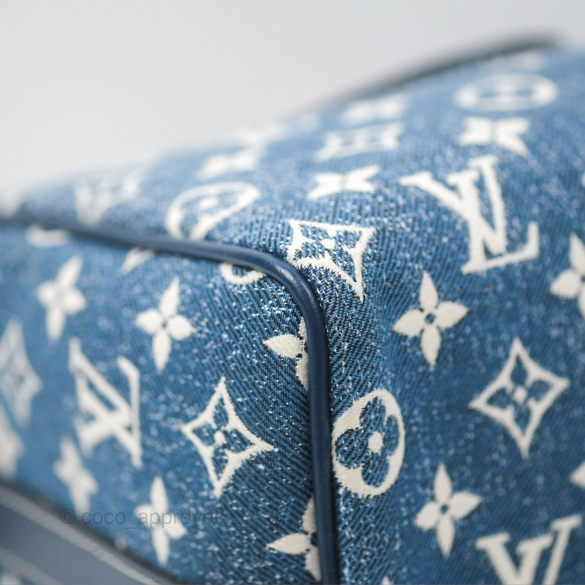 Louis Vuitton Bandouliere Speedy 25 Monogram Blue Denim