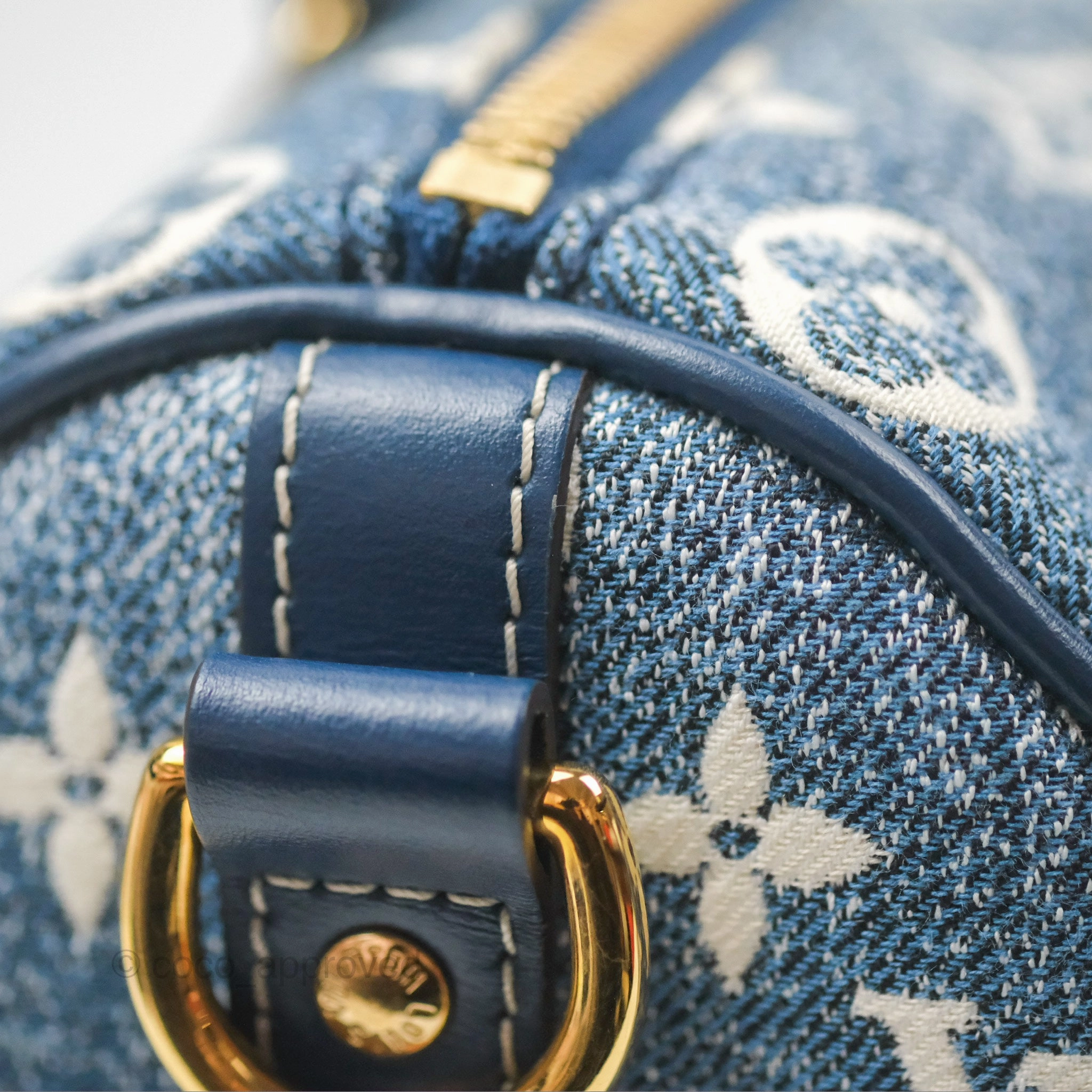 Louis Vuitton Bandouliere Speedy 25 Monogram Blue Denim