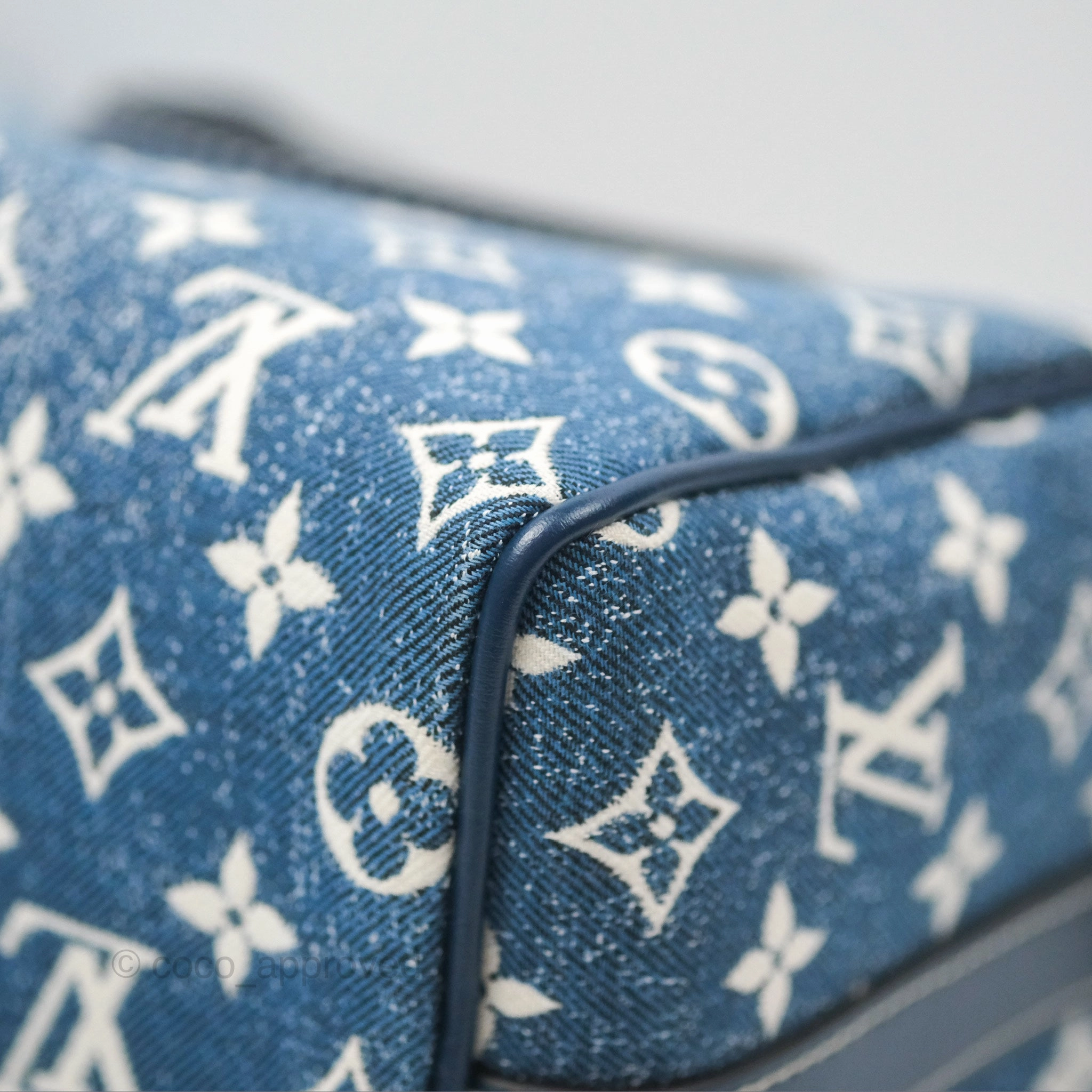 Louis Vuitton Bandouliere Speedy 25 Monogram Blue Denim