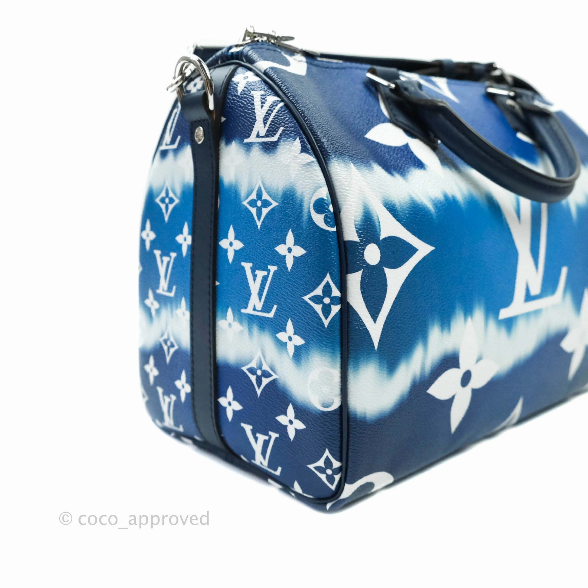 Louis Vuitton Blue Monogram Canvas Escale Speedy Bandouliere 30 Bag