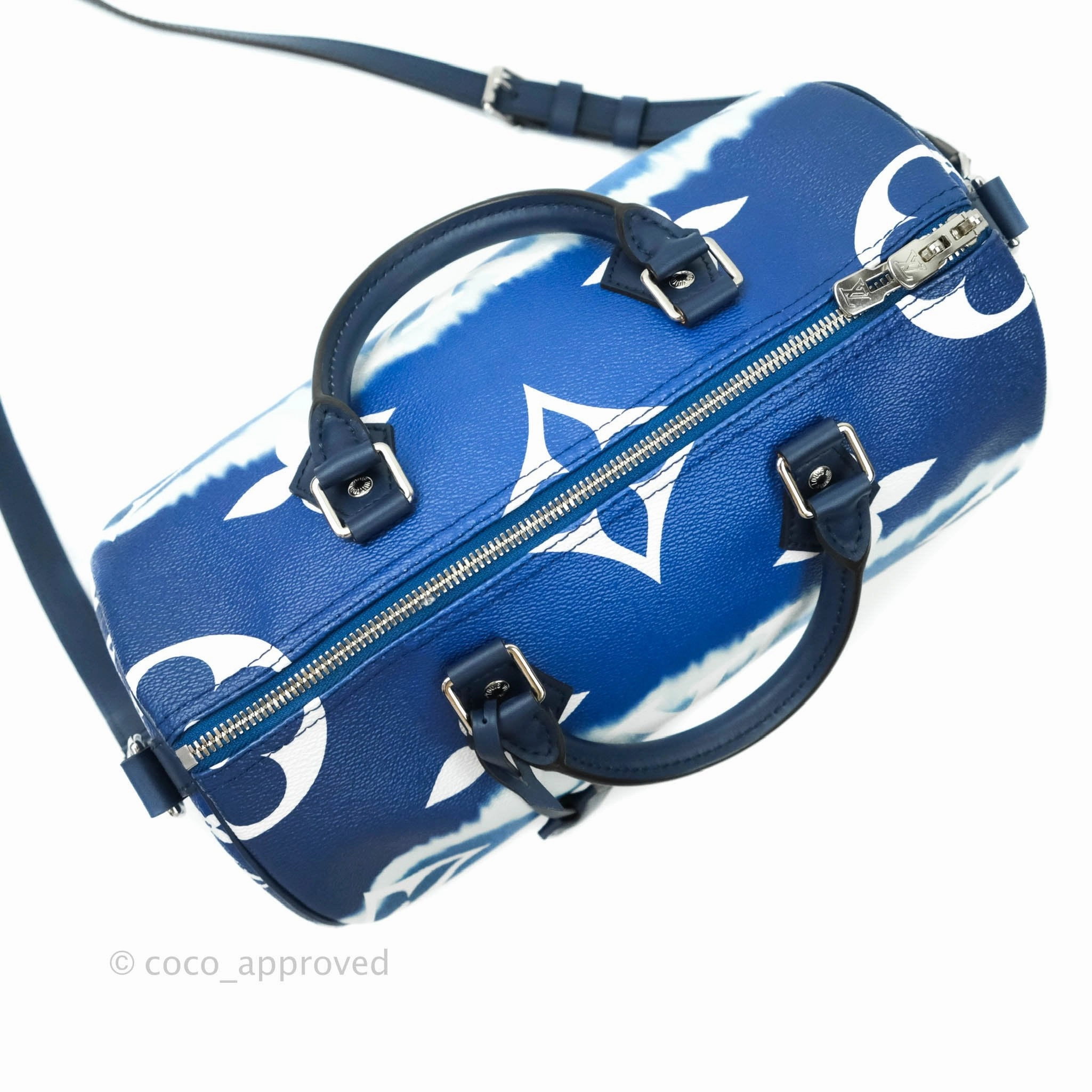 Louis Vuitton Blue Monogram Canvas Escale Speedy Bandouliere 30 Bag