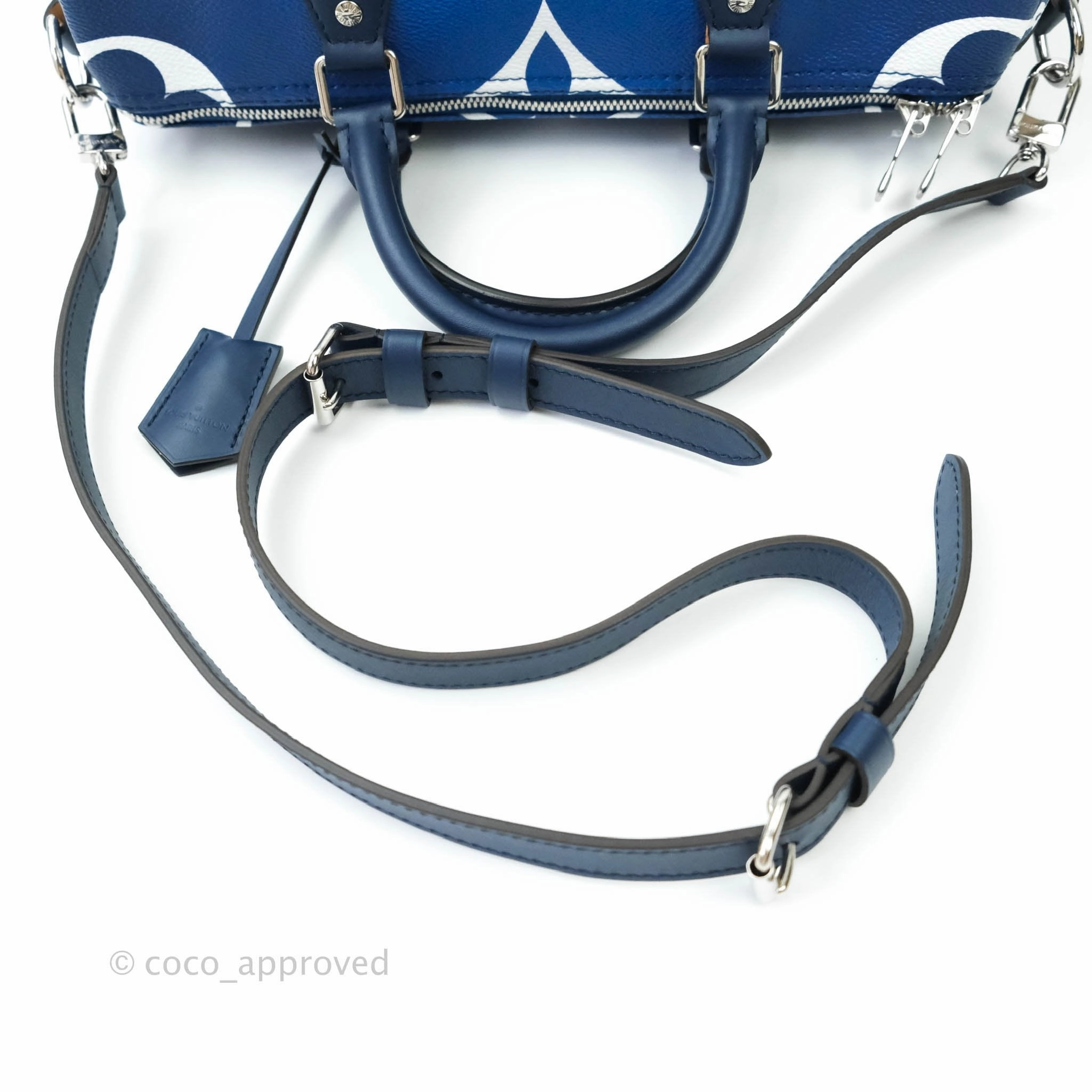 Louis Vuitton Blue Monogram Canvas Escale Speedy Bandouliere 30 Bag