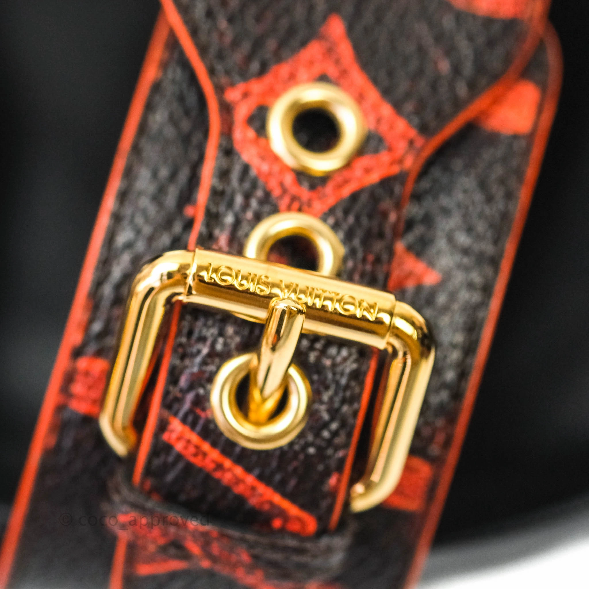Louis Vuitton Bom Dia Monogram Canvas Orange Lining Flat Mule