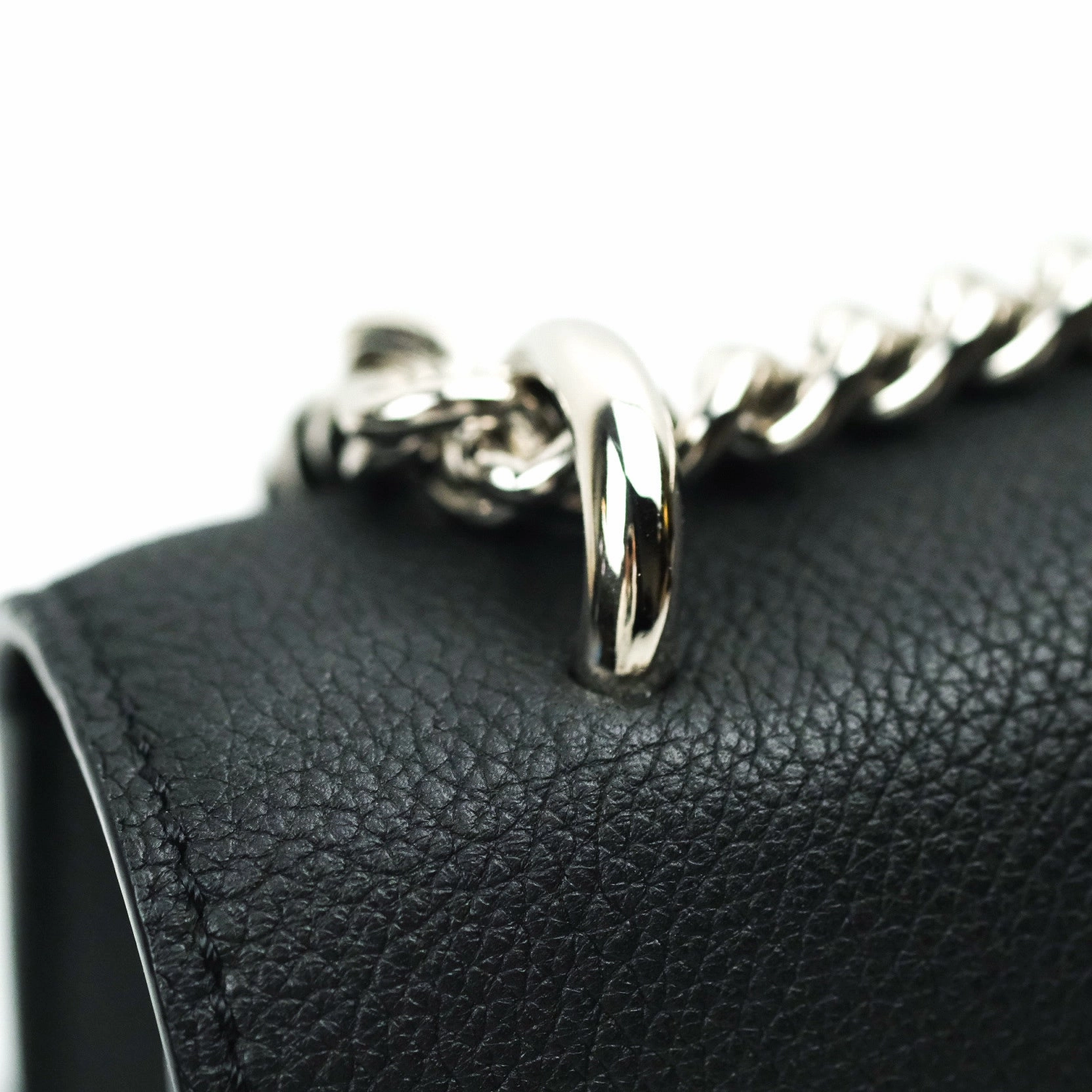 Louis Vuitton Calfskin My Lockme Chain Bag BB Black