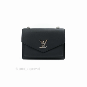 Louis Vuitton Calfskin My Lockme Chain Bag BB Black