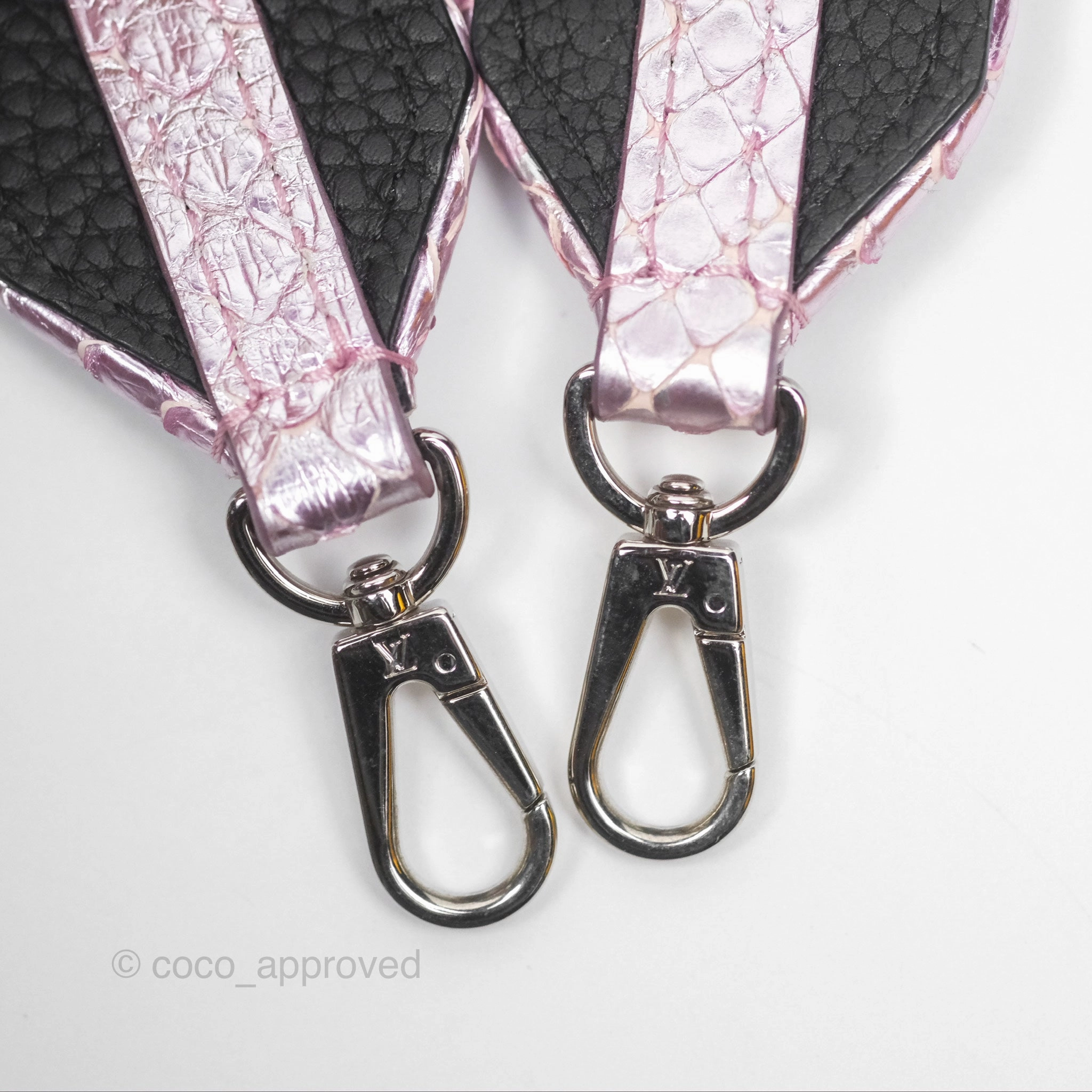 Louis Vuitton Capucines Mini Black in Taurillon Leather and Shiny Python leather