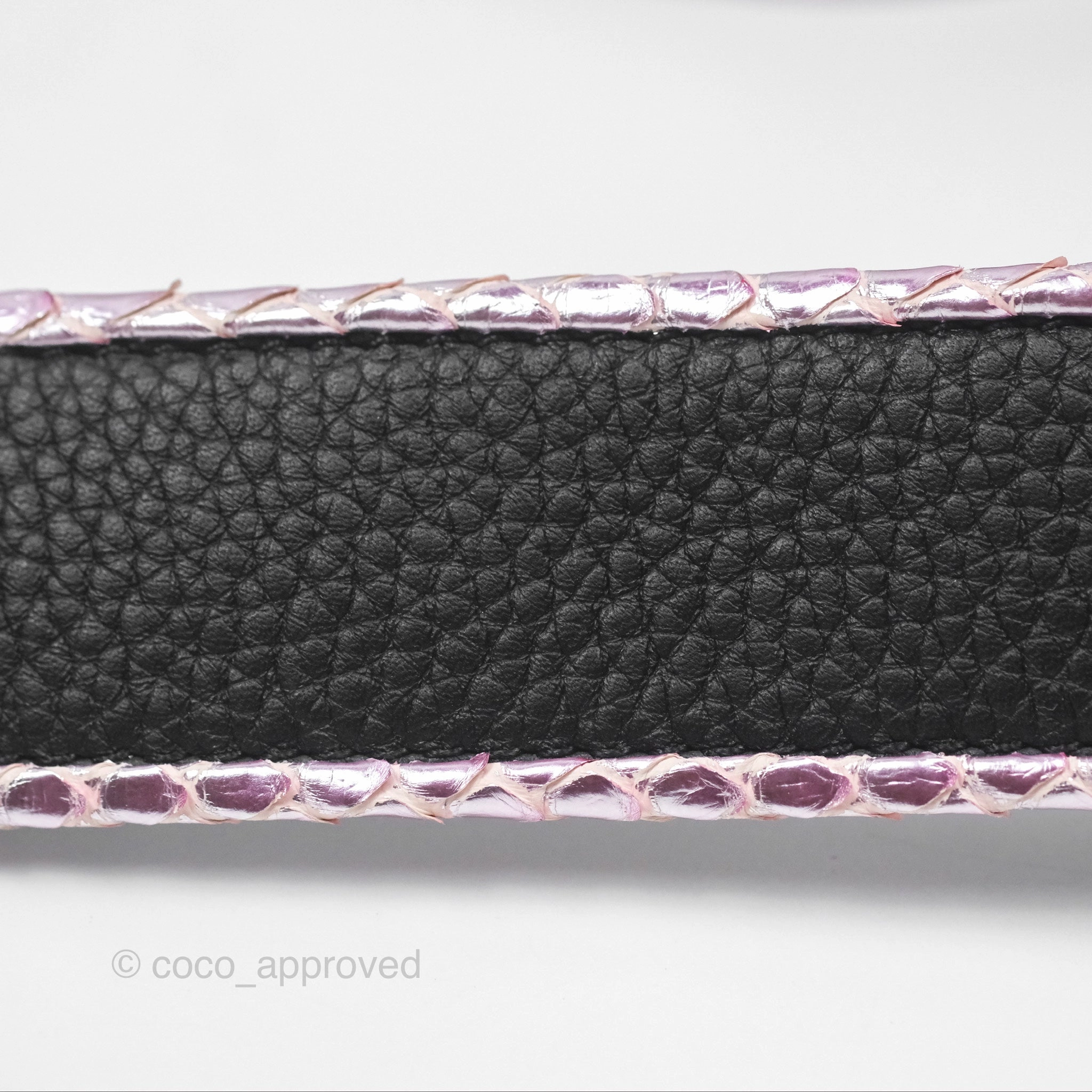 Louis Vuitton Capucines Mini Black in Taurillon Leather and Shiny Python leather